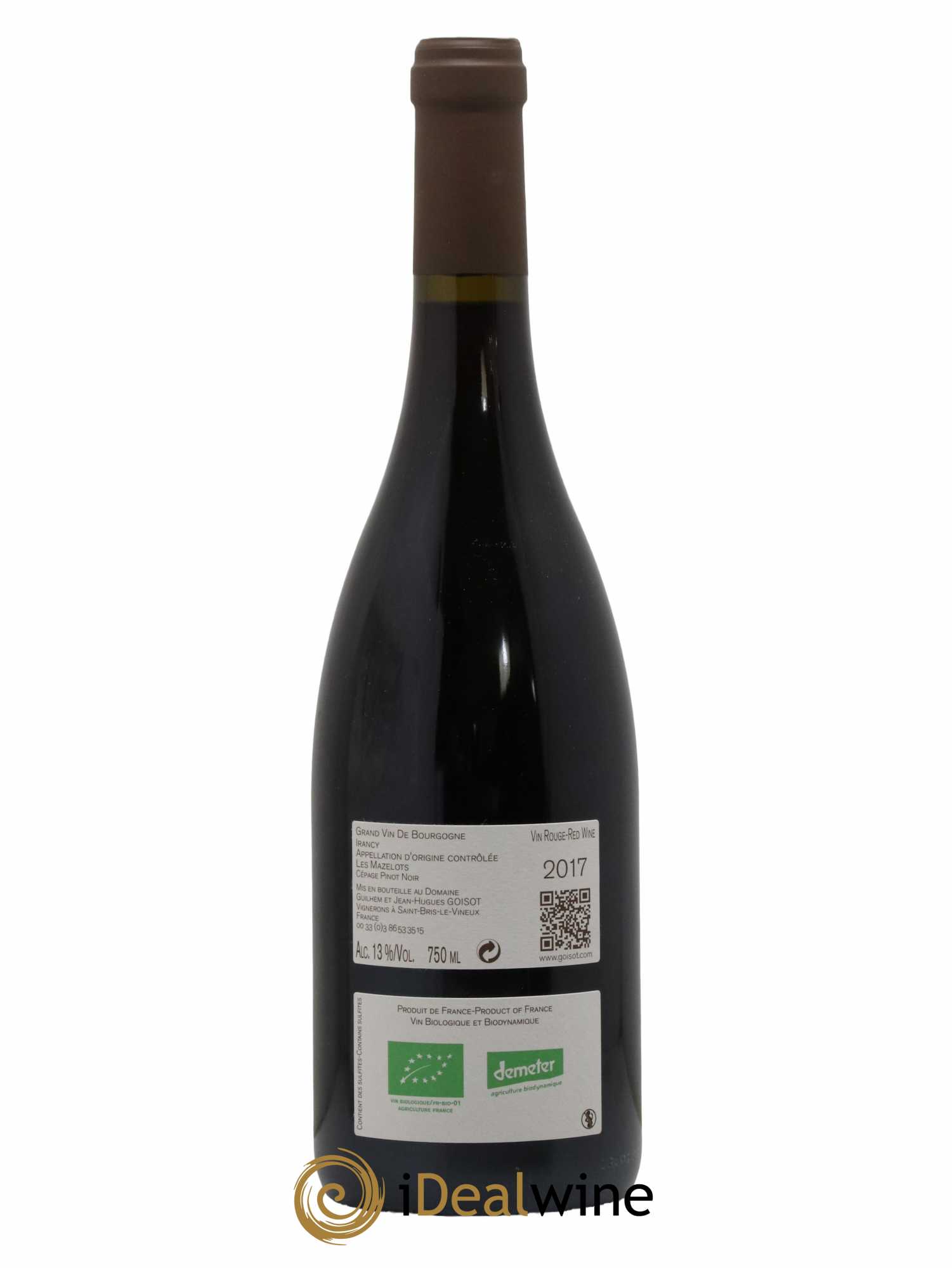 Irancy Les Mazelots Goisot 2017 - Lotto di 1 bottiglia - 1