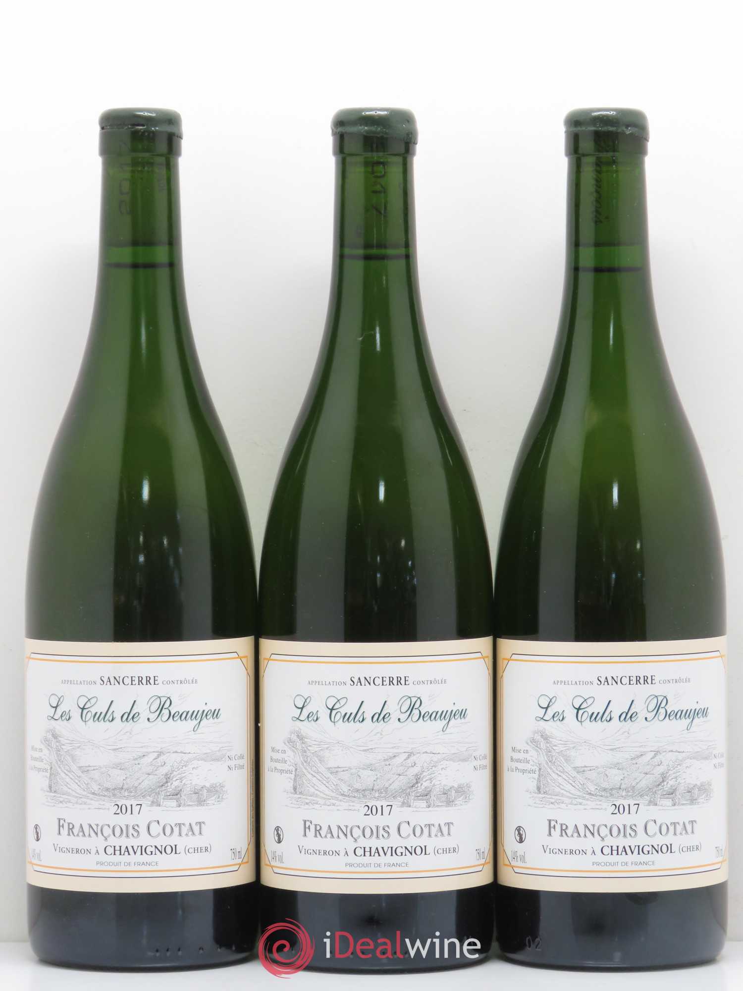 Sancerre Les Culs de Beaujeu François Cotat 2017 - Lot de 3 bouteilles - 0