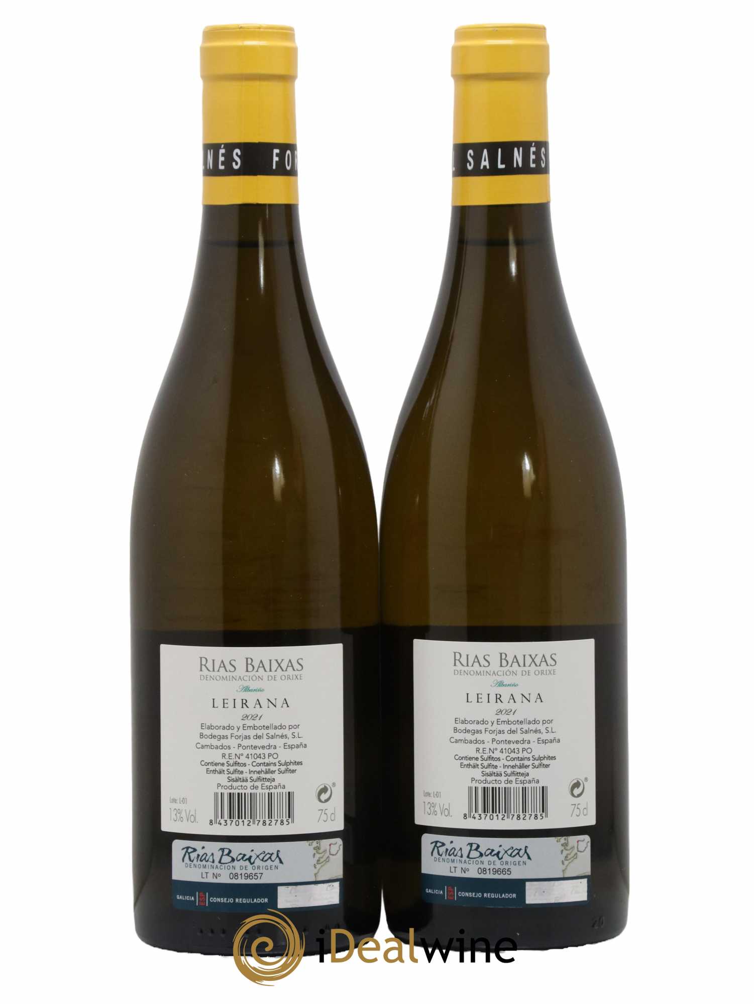 Rias Baixas Albariño Leirana Forjas Del Salnes 2021 - Lot de 2 bouteilles - 1