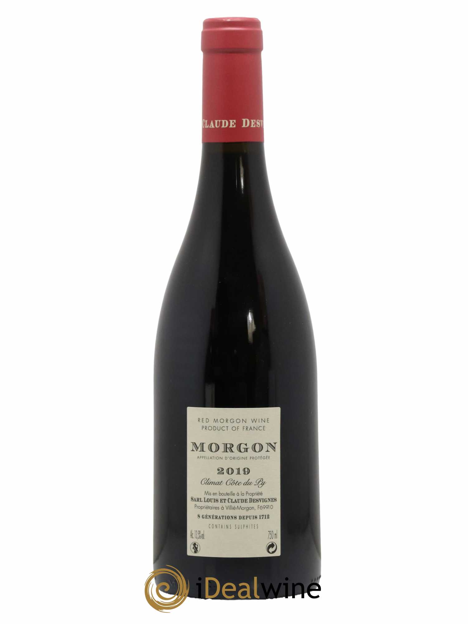Morgon Côte du Py Louis-Claude Desvignes 2019 - Lot de 1 bouteille - 1