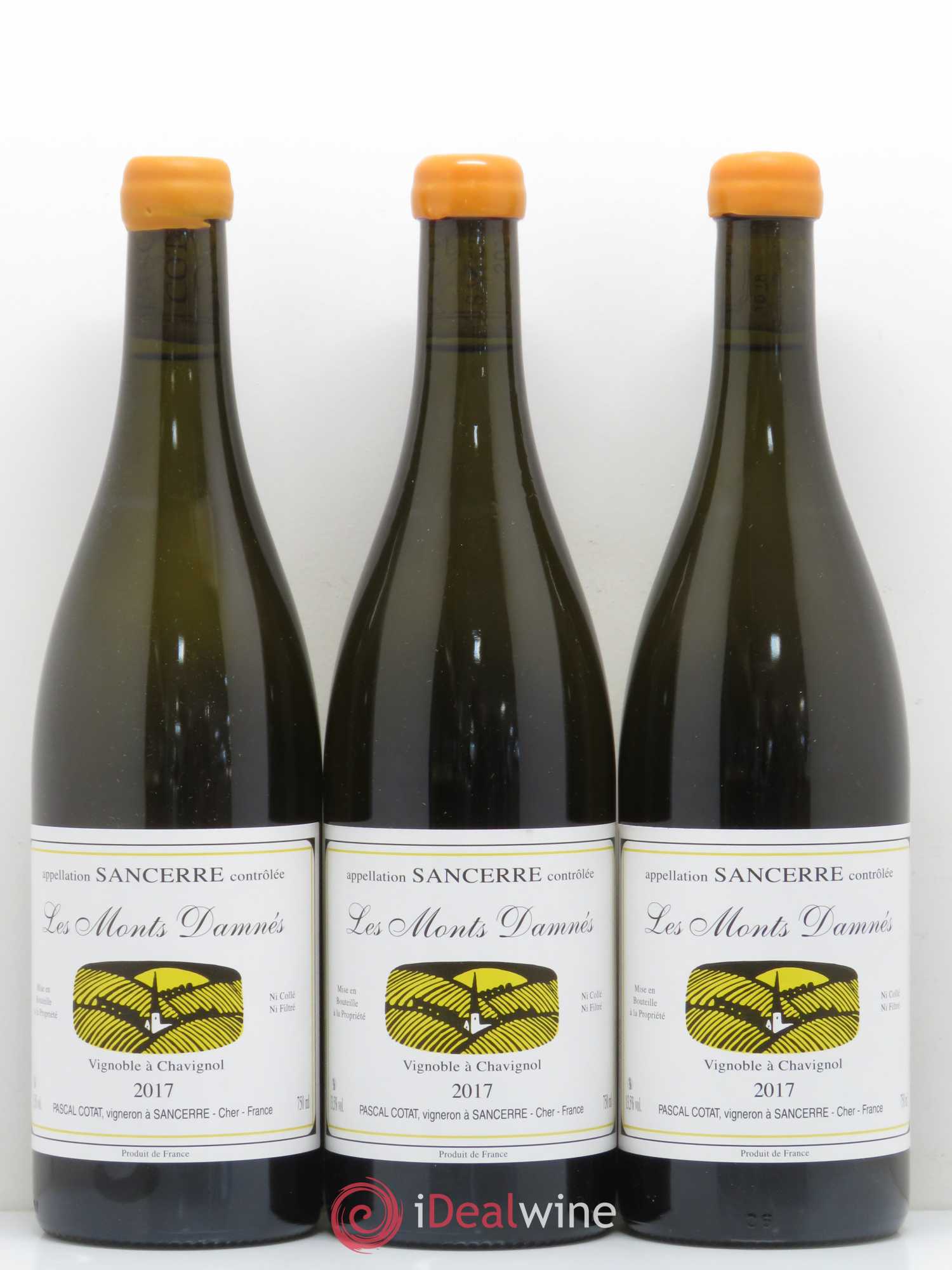 Sancerre Les Monts Damnés Pascal Cotat (sans prix de réserve) 2017 - Lot de 3 bouteilles - 0