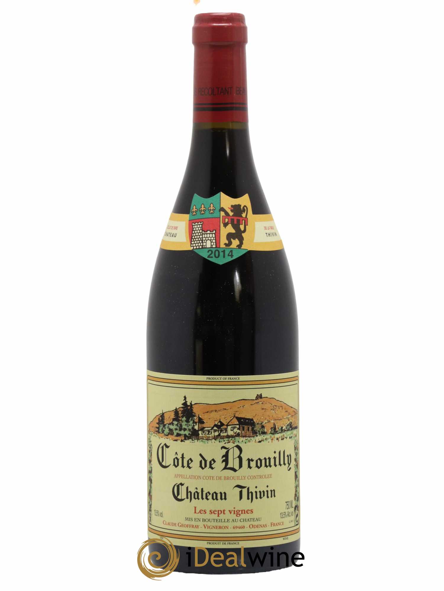 Côte de Brouilly Les 7 Vignes Château Thivin 2014 - Lot de 1 bouteille - 0