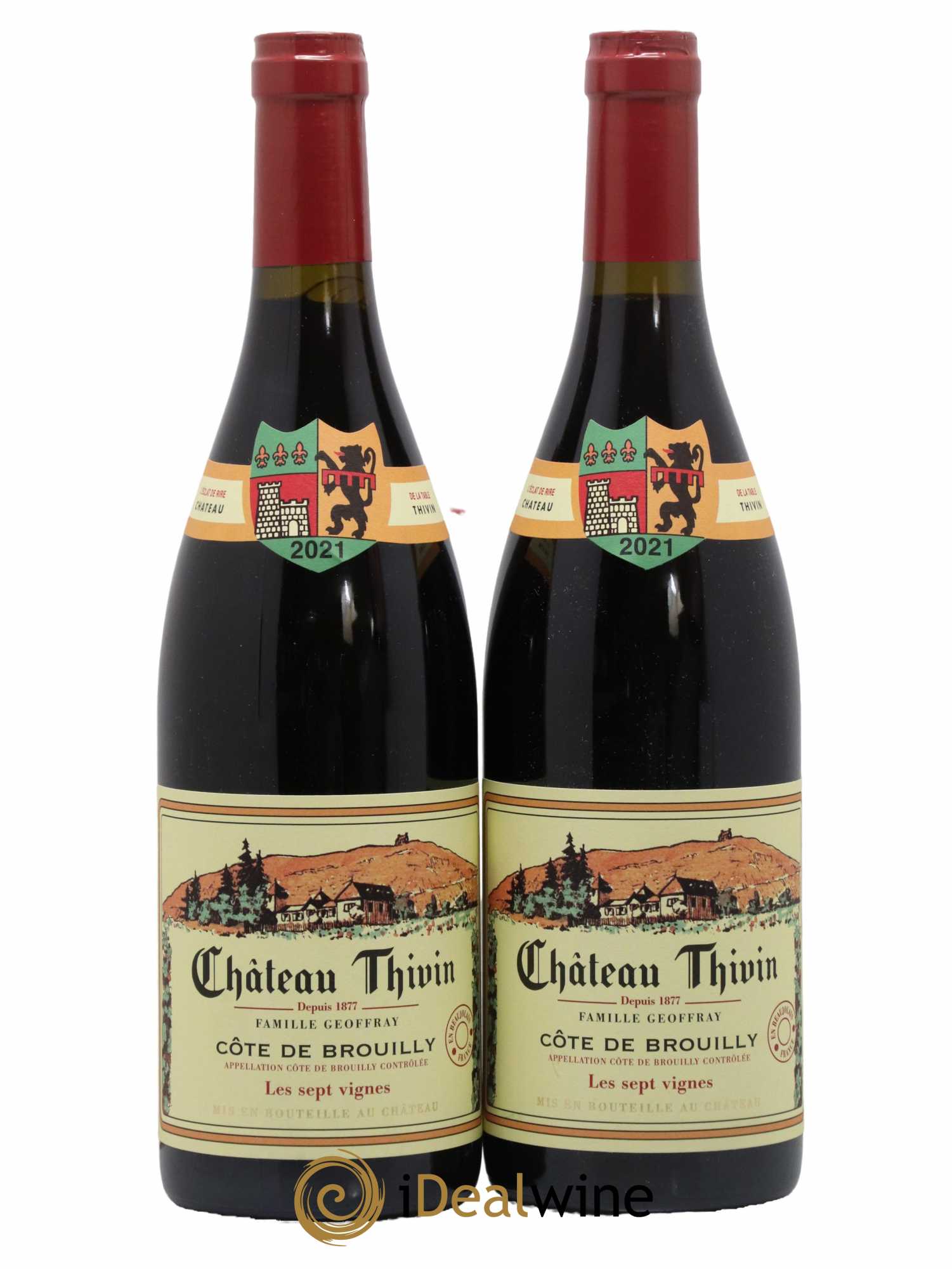Côte de Brouilly Les 7 Vignes Château Thivin 2021 - Lot de 2 bouteilles - 0