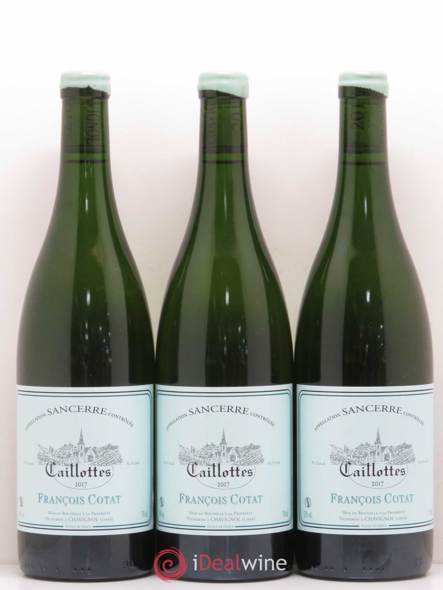 Sancerre Les Caillottes François Cotat (sans prix de réserve) 2017 - Lot de 3 bouteilles - 0