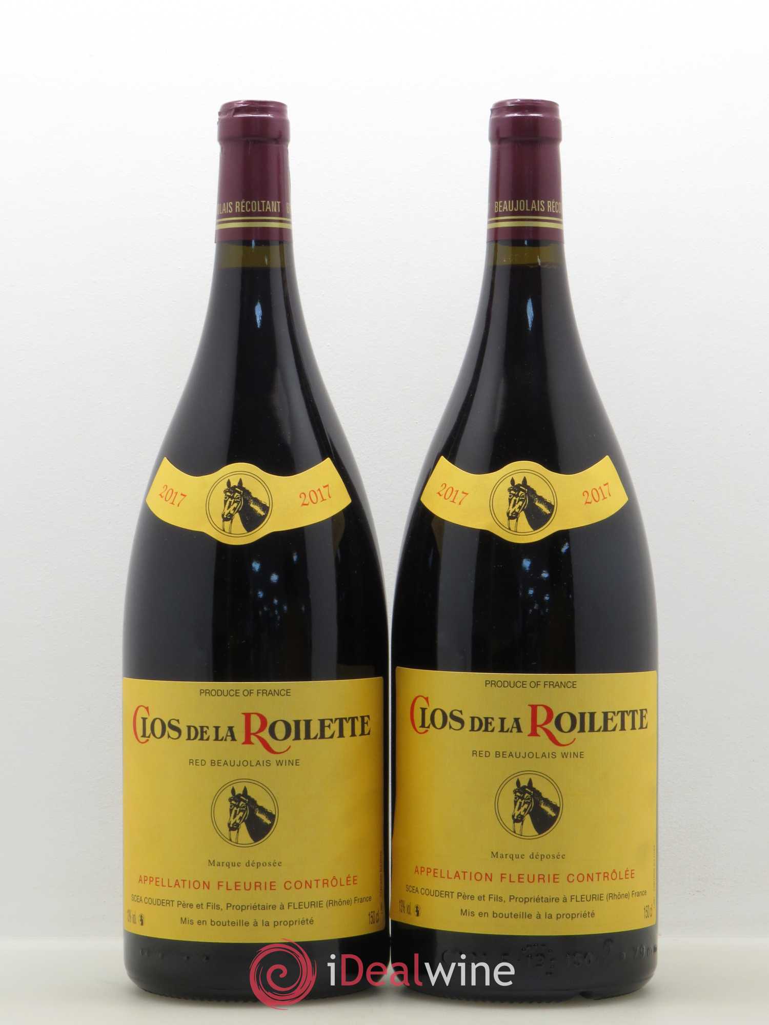 Fleurie Clos de la Roilette (sans prix de réserve) 2017 - Posten von 2 Magnum - 0