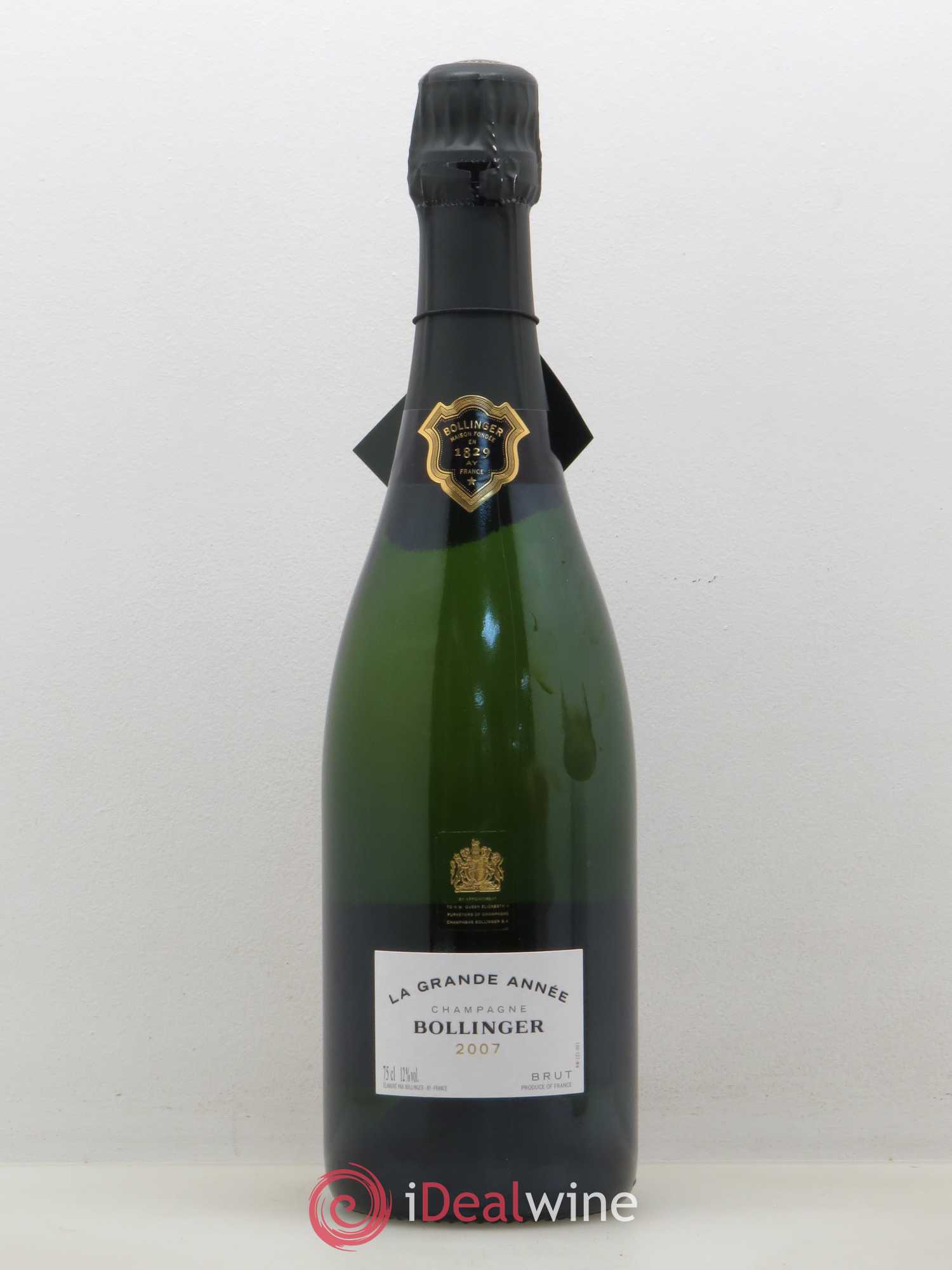 La Grande Année Brut Bollinger 2007 - Lot de 1 bouteille - 0