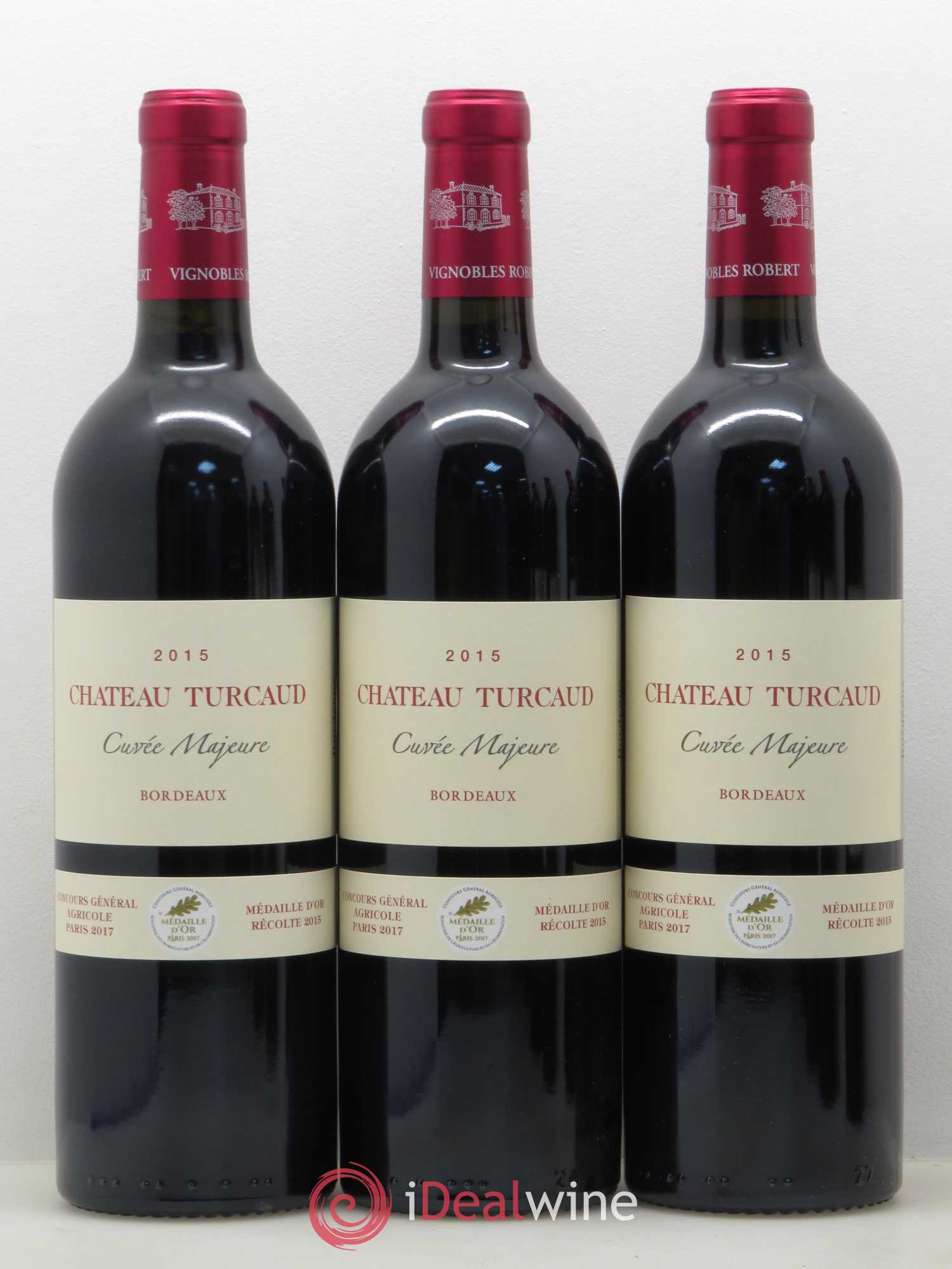 Bordeaux Château Turcaud Cuvee Majeure (sans prix de réserve) 2015 - Posten von 6 Flaschen - 2