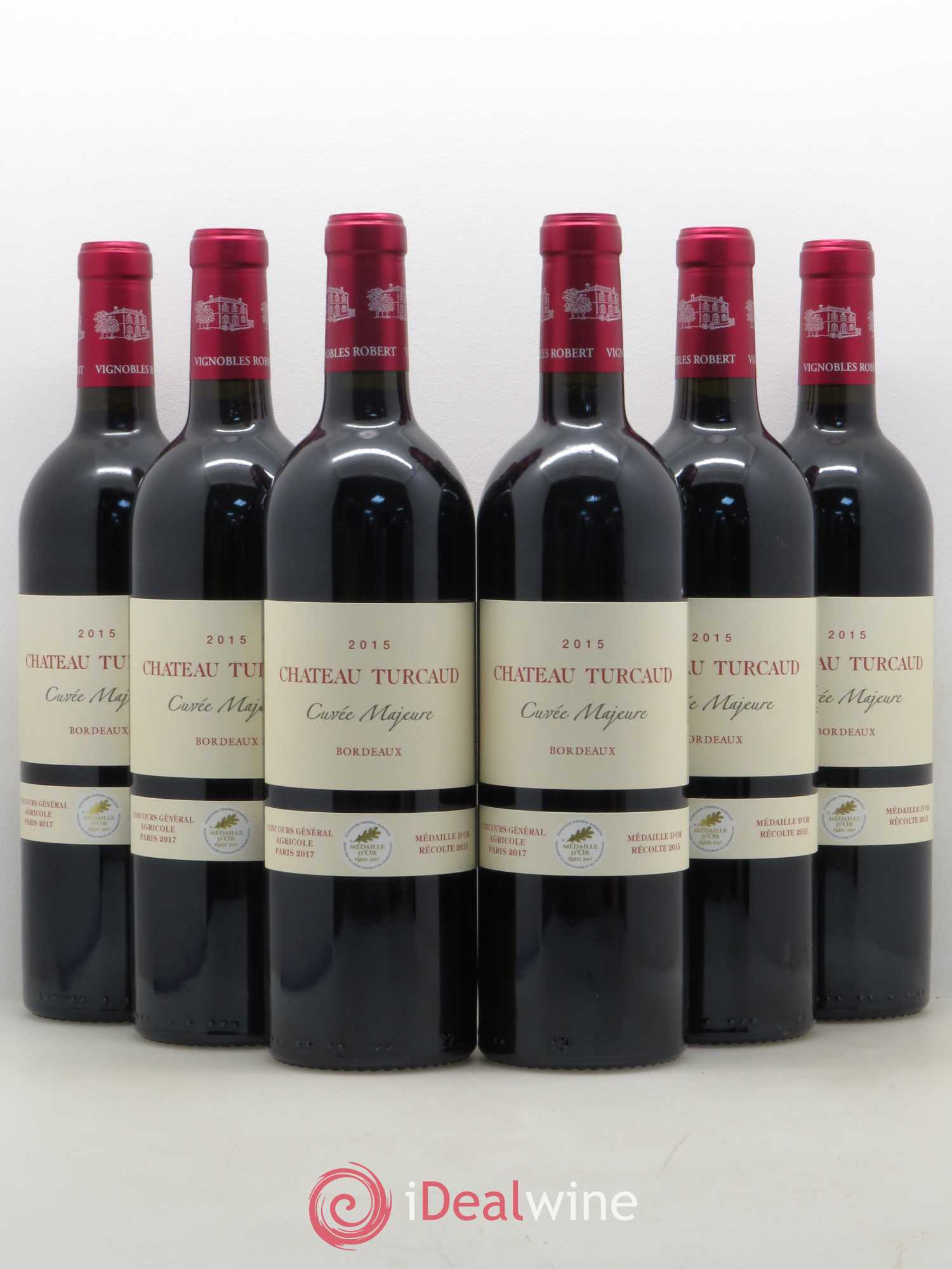 Bordeaux Château Turcaud Cuvee Majeure (sans prix de réserve) 2015 - Posten von 6 Flaschen - 0