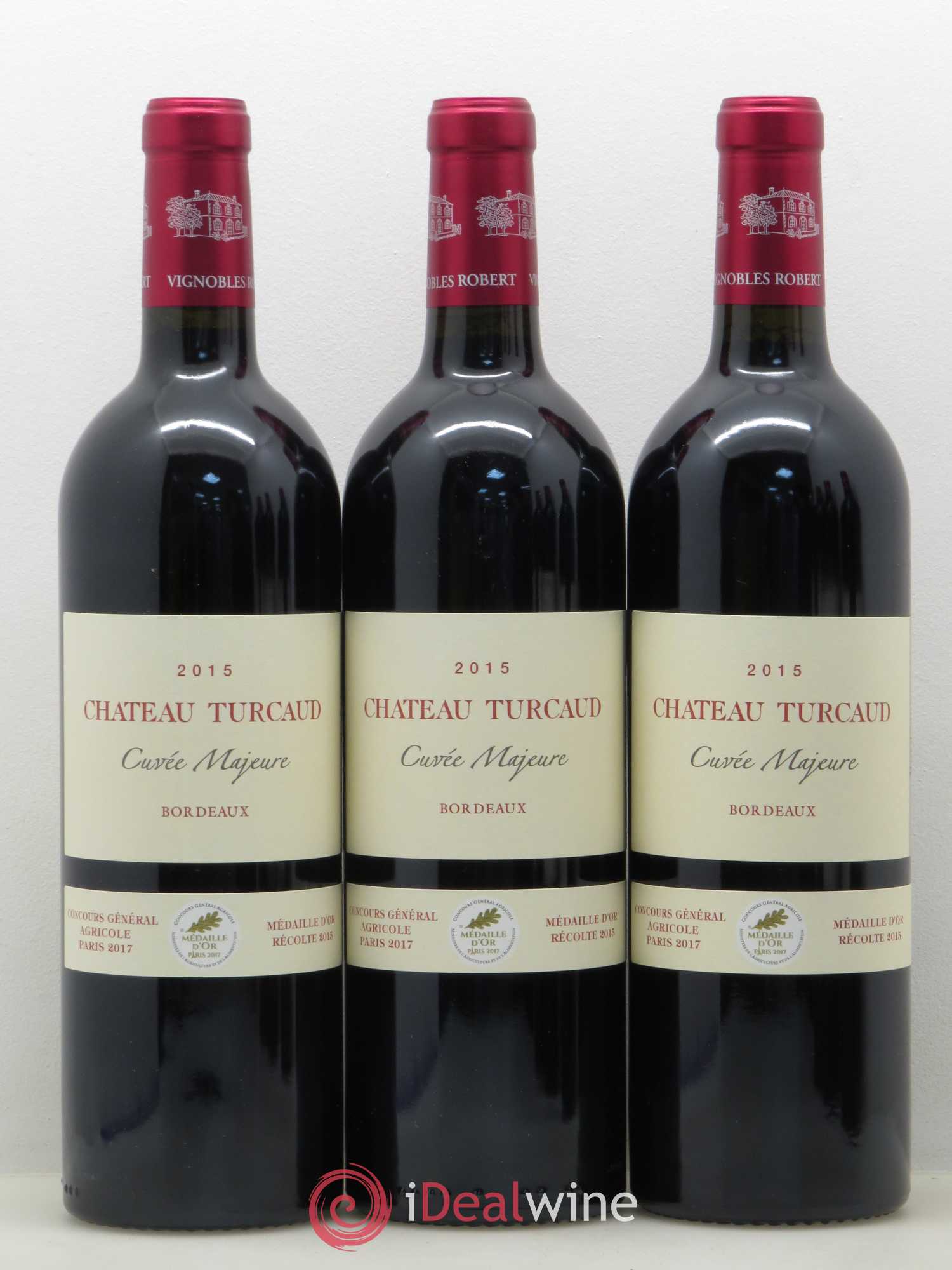 Bordeaux Château Turcaud Cuvee Majeure (sans prix de réserve) 2015 - Posten von 6 Flaschen - 2