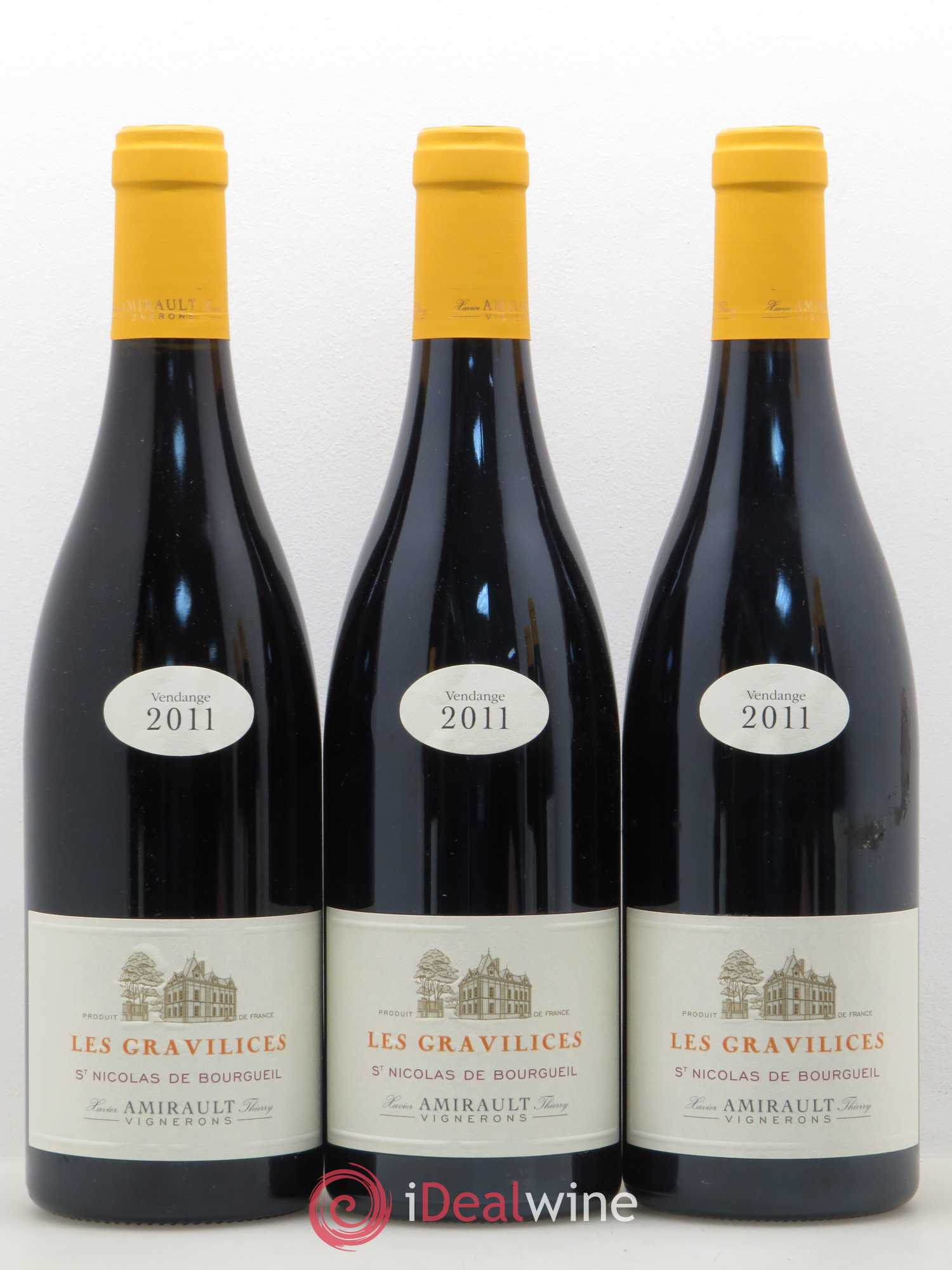 Saint-Nicolas de Bourgueil Les Gravilices Agnès et Xavier Amirault (sans prix de réserve) 2011 - Lot de 6 bouteilles - 2
