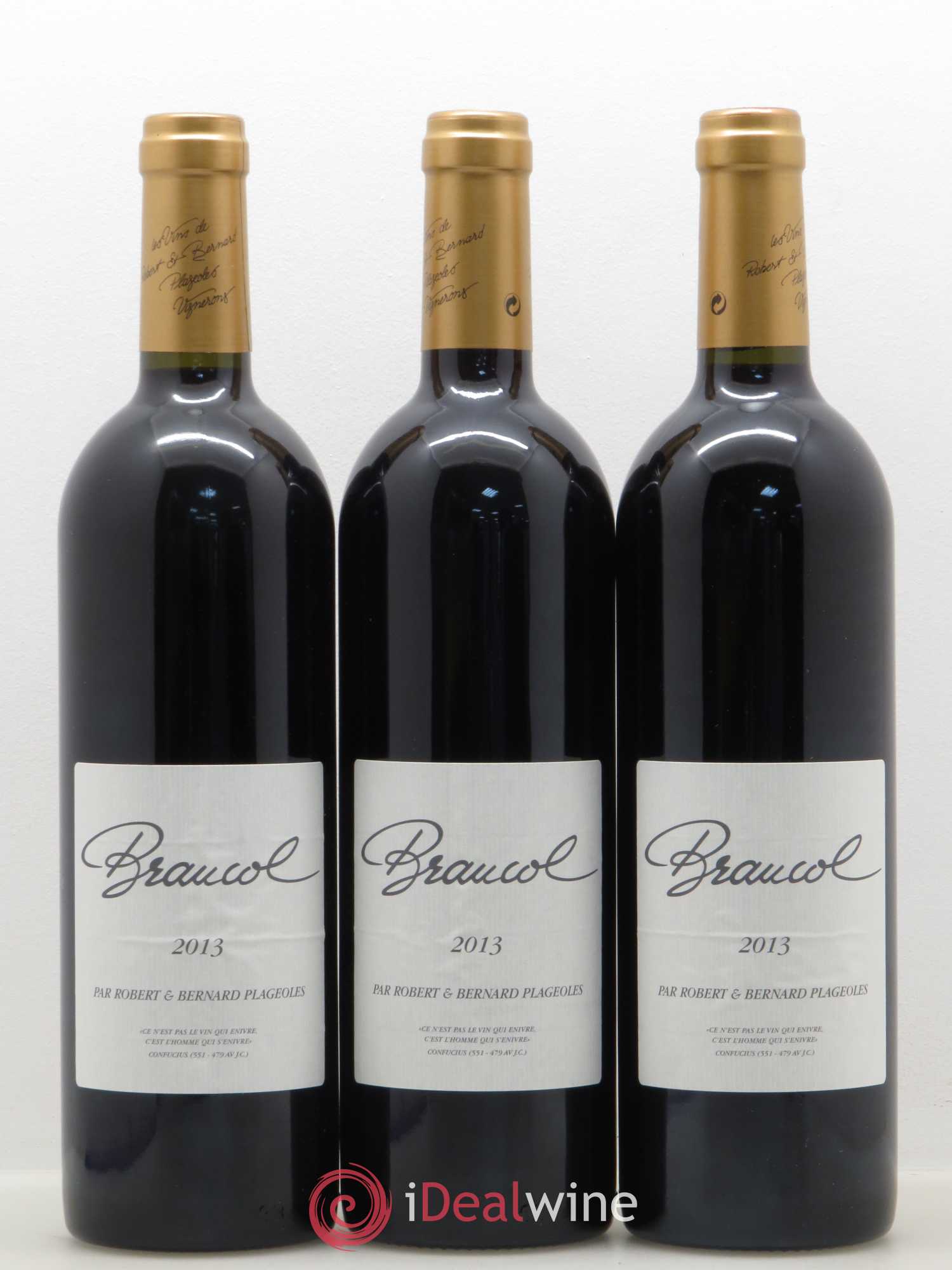 Sud-Ouest Gaillac Domaine Plageoles Braucol (sans prix de réserve) 2013 - Posten von 3 Flaschen - 0