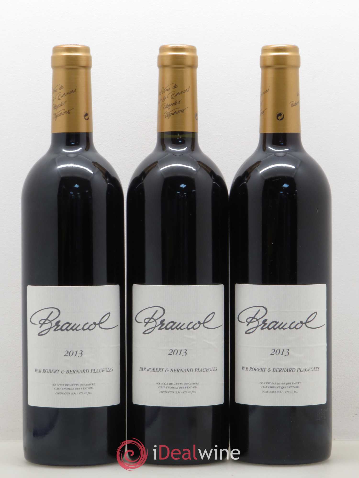 Sud-Ouest Gaillac Domaine Plageoles Braucol (sans prix de réserve) 2013 - Posten von 3 Flaschen - 0