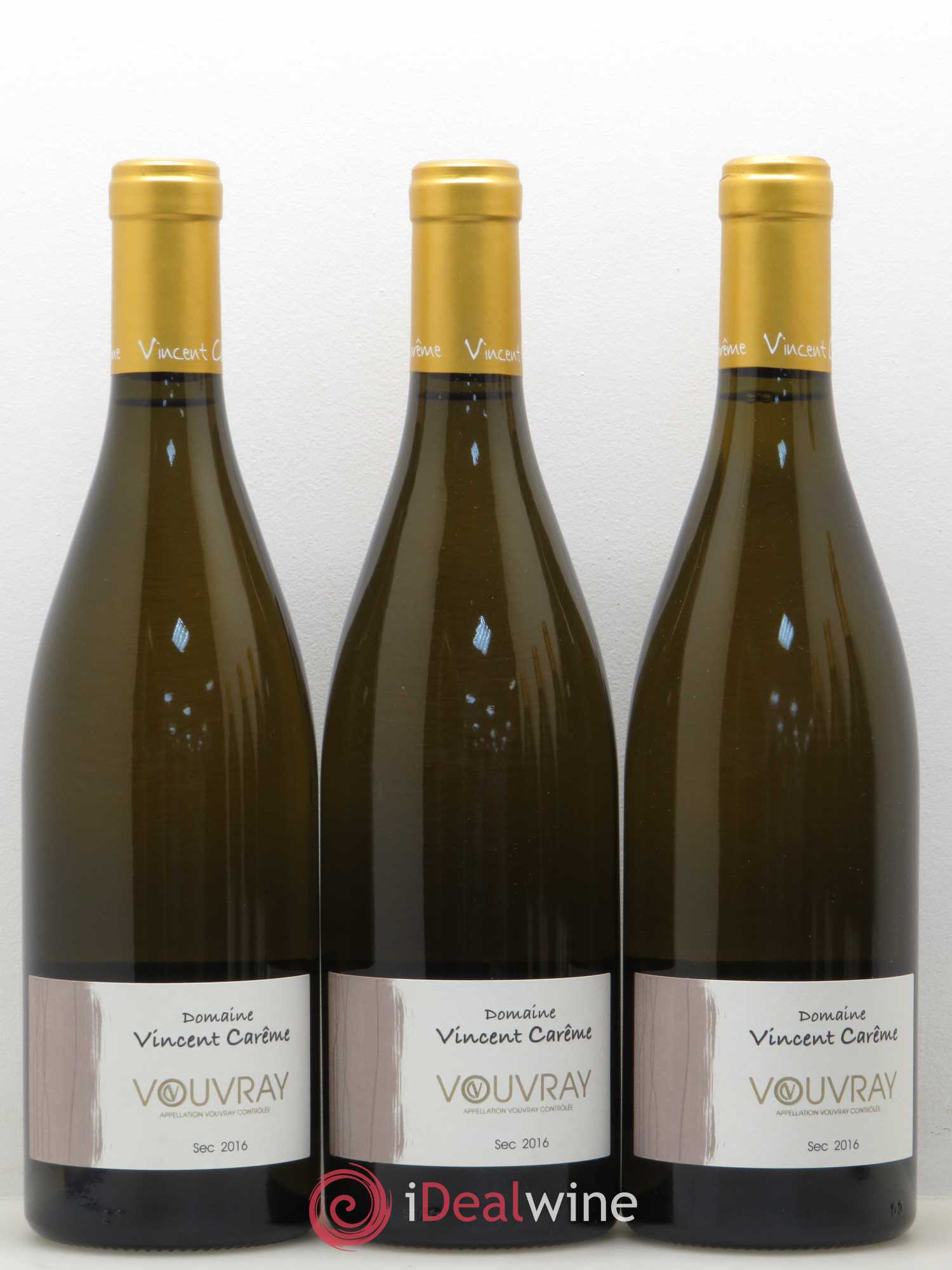 Vouvray Sec Domaine Vincent Carême (sans prix de réserve) 2016 - Lot de 6 bouteilles - 2