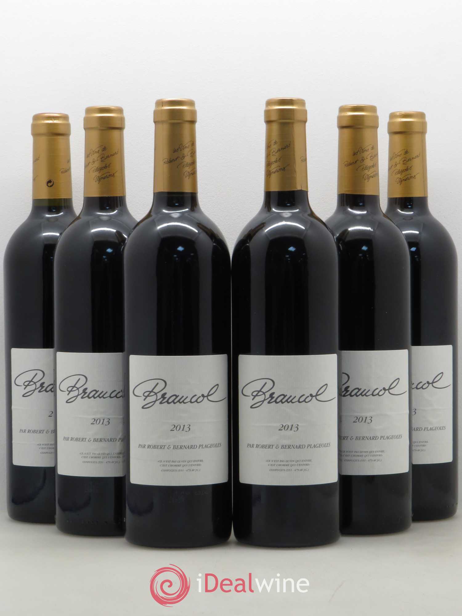 Sud-Ouest Gaillac Domaine Plageoles Braucol (sans prix de réserve) 2013 - Posten von 6 Flaschen - 0