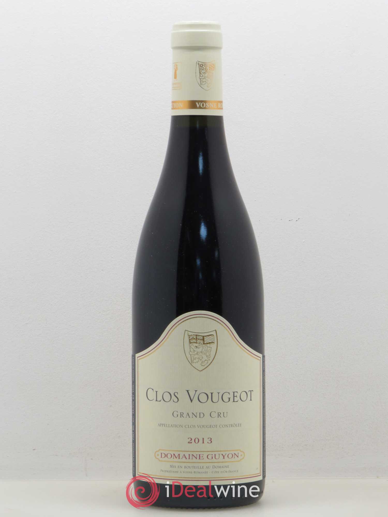 Clos de Vougeot Grand Cru Domaine Guyon (sans prix de réserve) 2013 - Posten von 1 Flasche - 0
