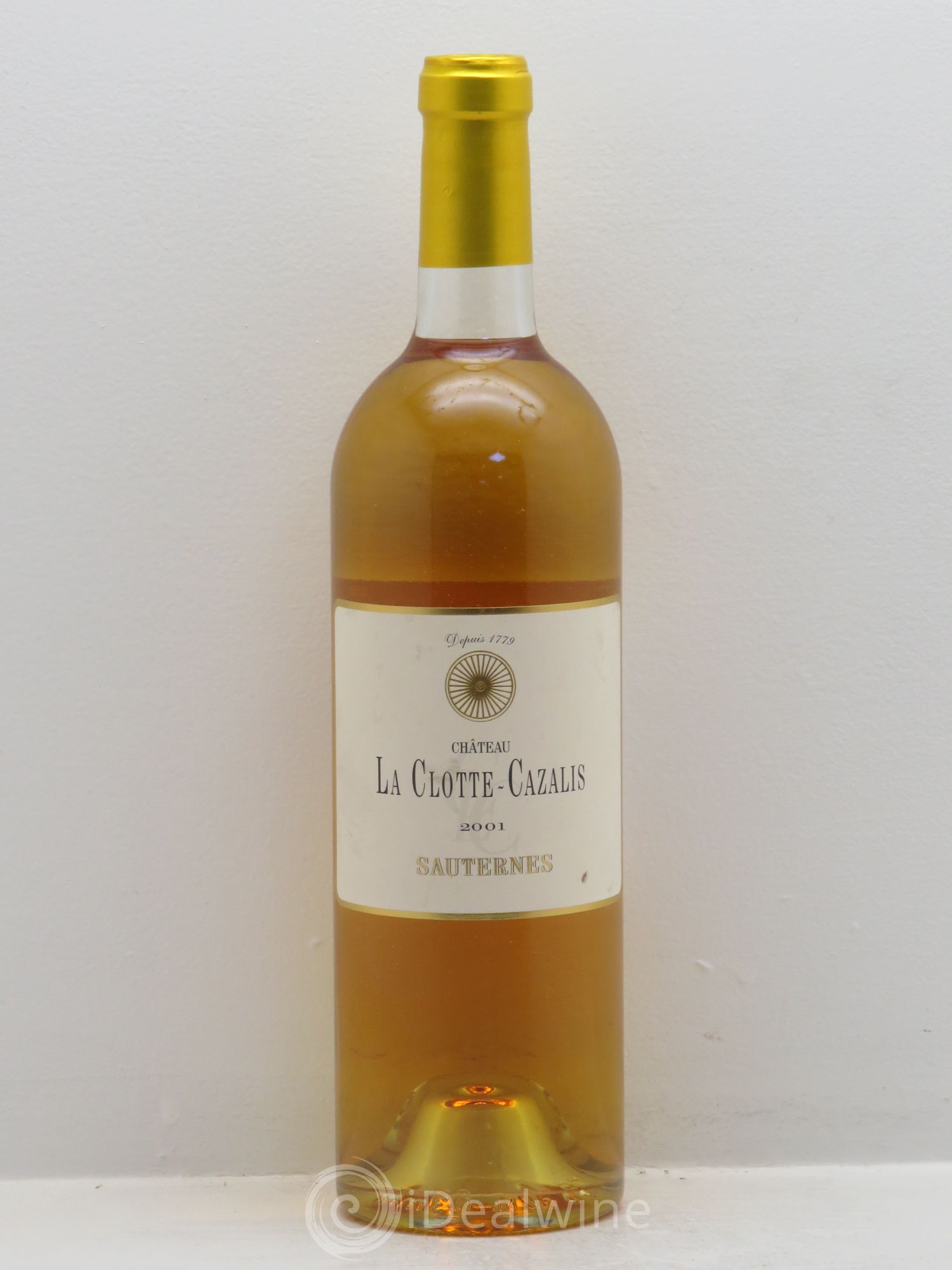 Château La Clotte-Cazalis 2001 - Lot de 1 bouteille - 0