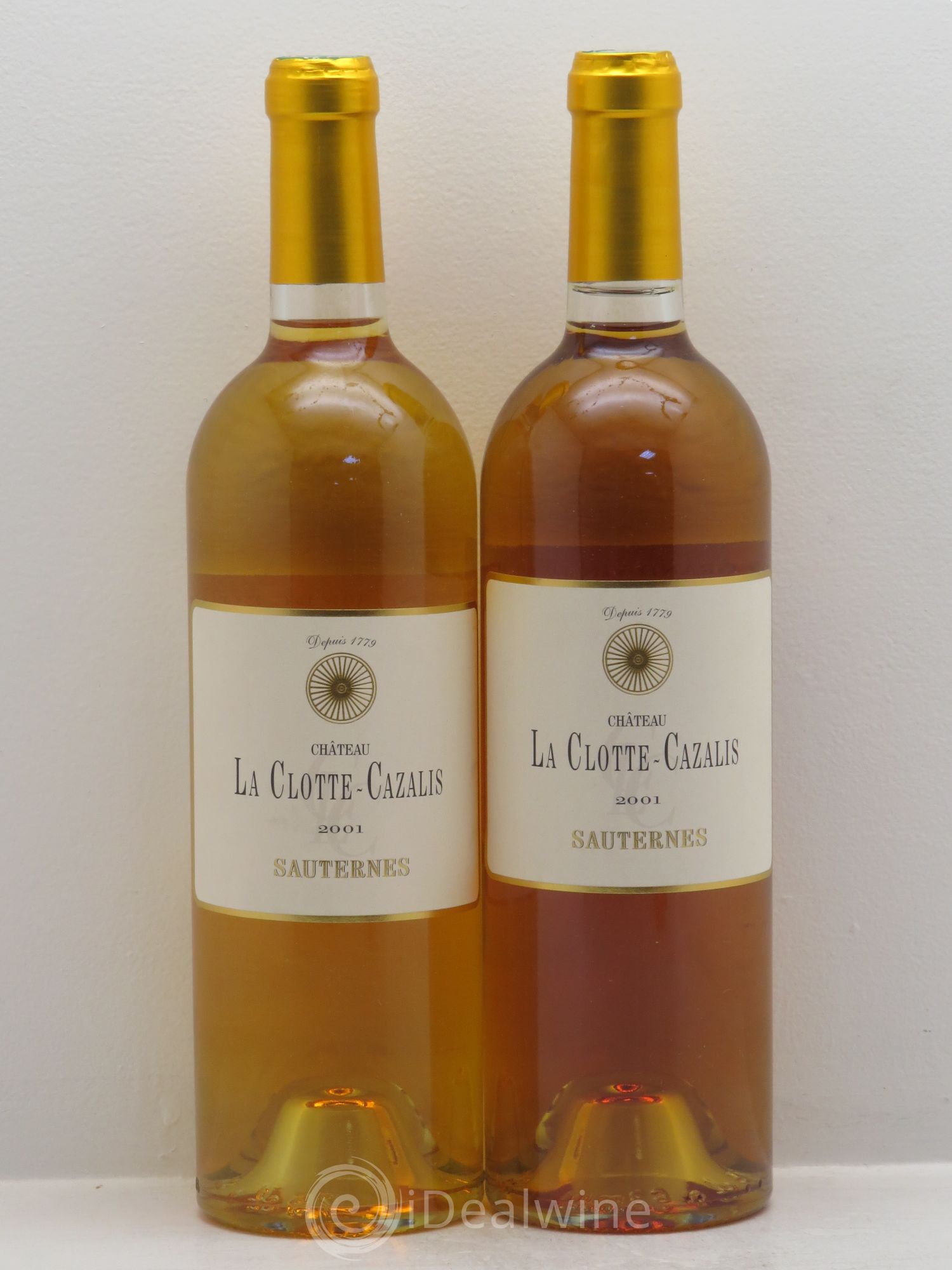 Château La Clotte-Cazalis 2001 - Lotto di 2 bottiglie - 0