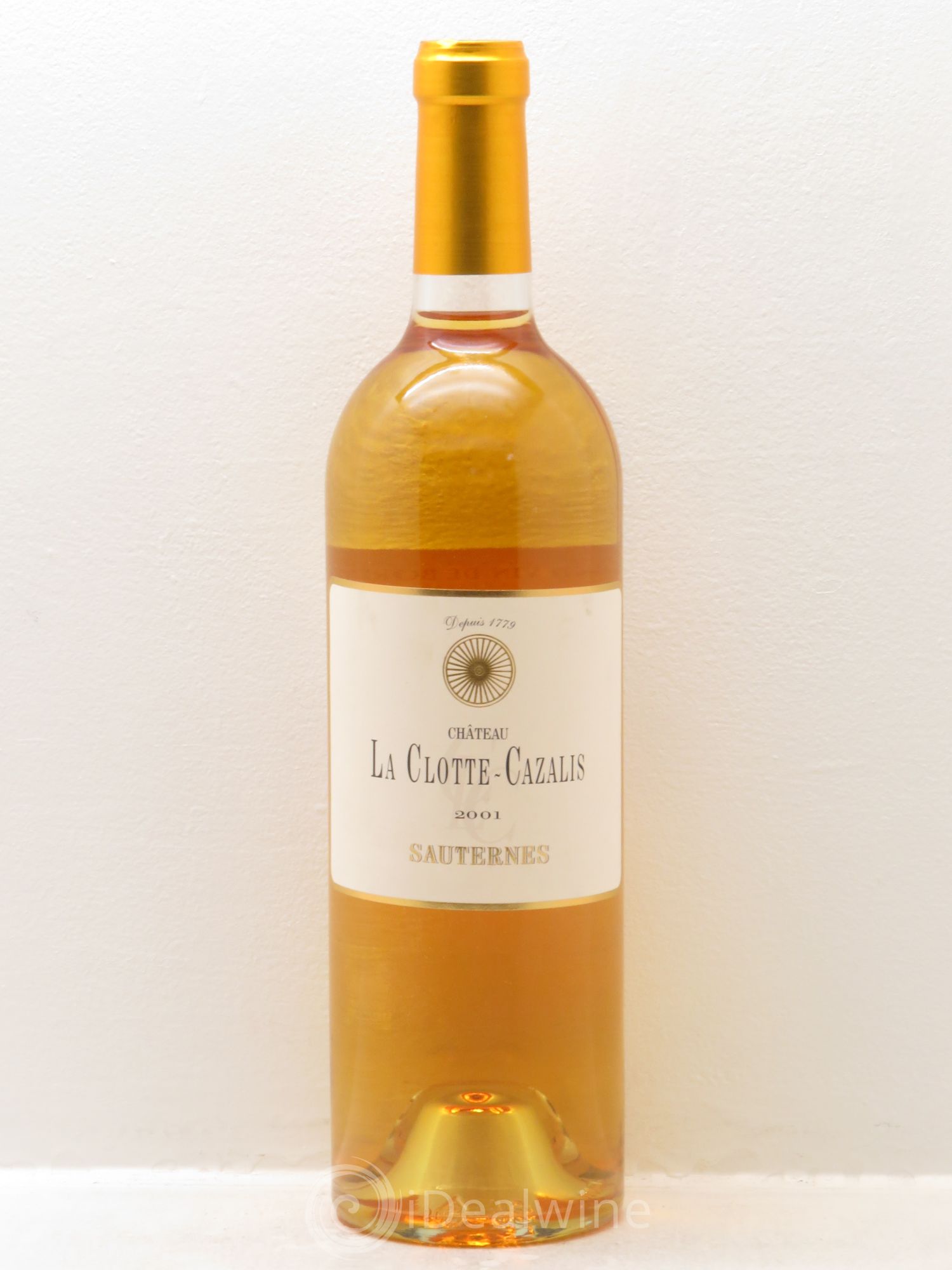 Château La Clotte-Cazalis 2001 - Lot de 1 bouteille - 0