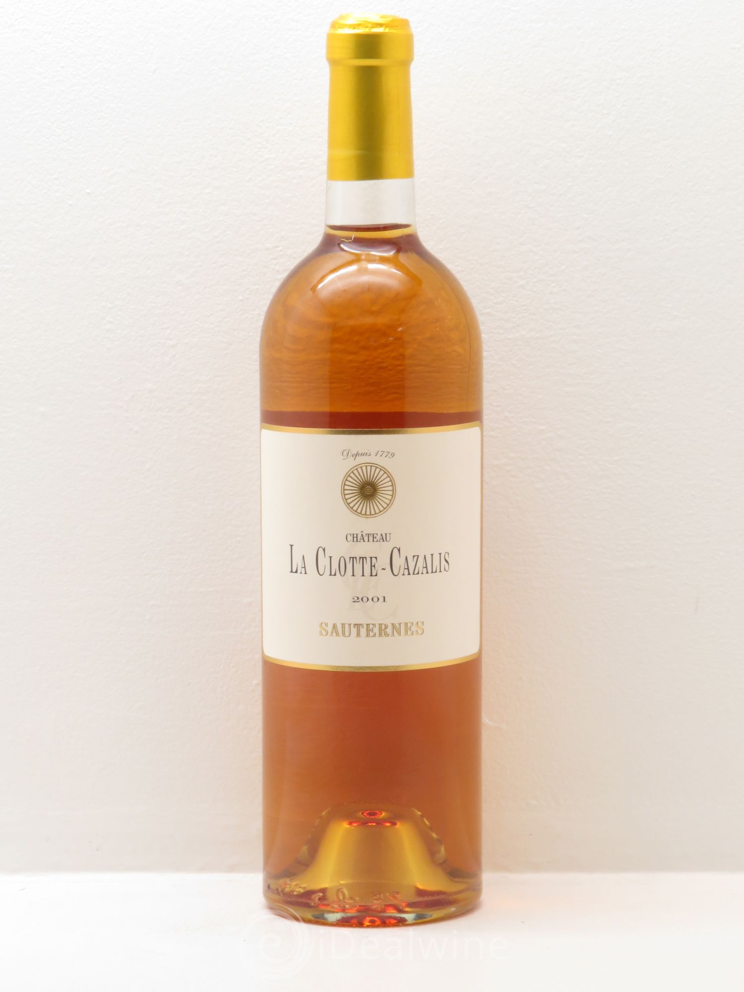 Château La Clotte-Cazalis 2001 - Lot de 1 bouteille - 0