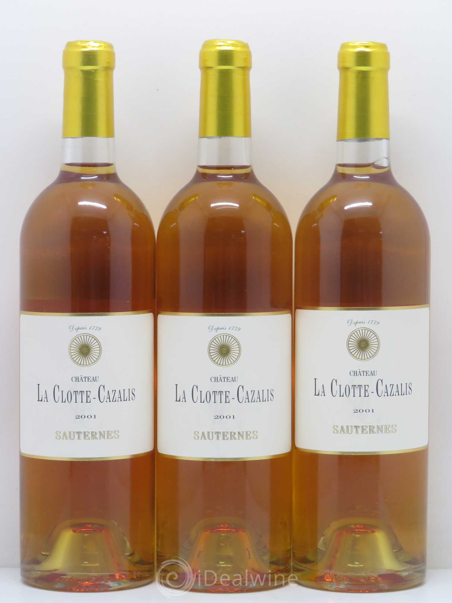 Bordeaux Château La Clotte Cazalis 2001 - Posten von 6 Flaschen - 2