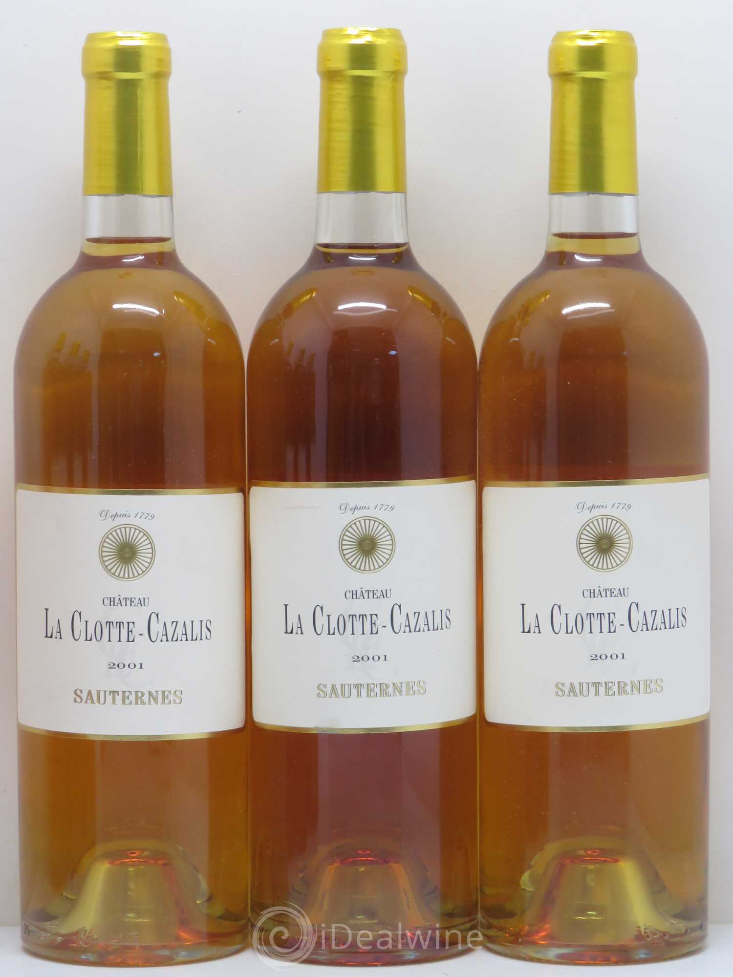 Bordeaux Château La Clotte Cazalis 2001 - Posten von 6 Flaschen - 1