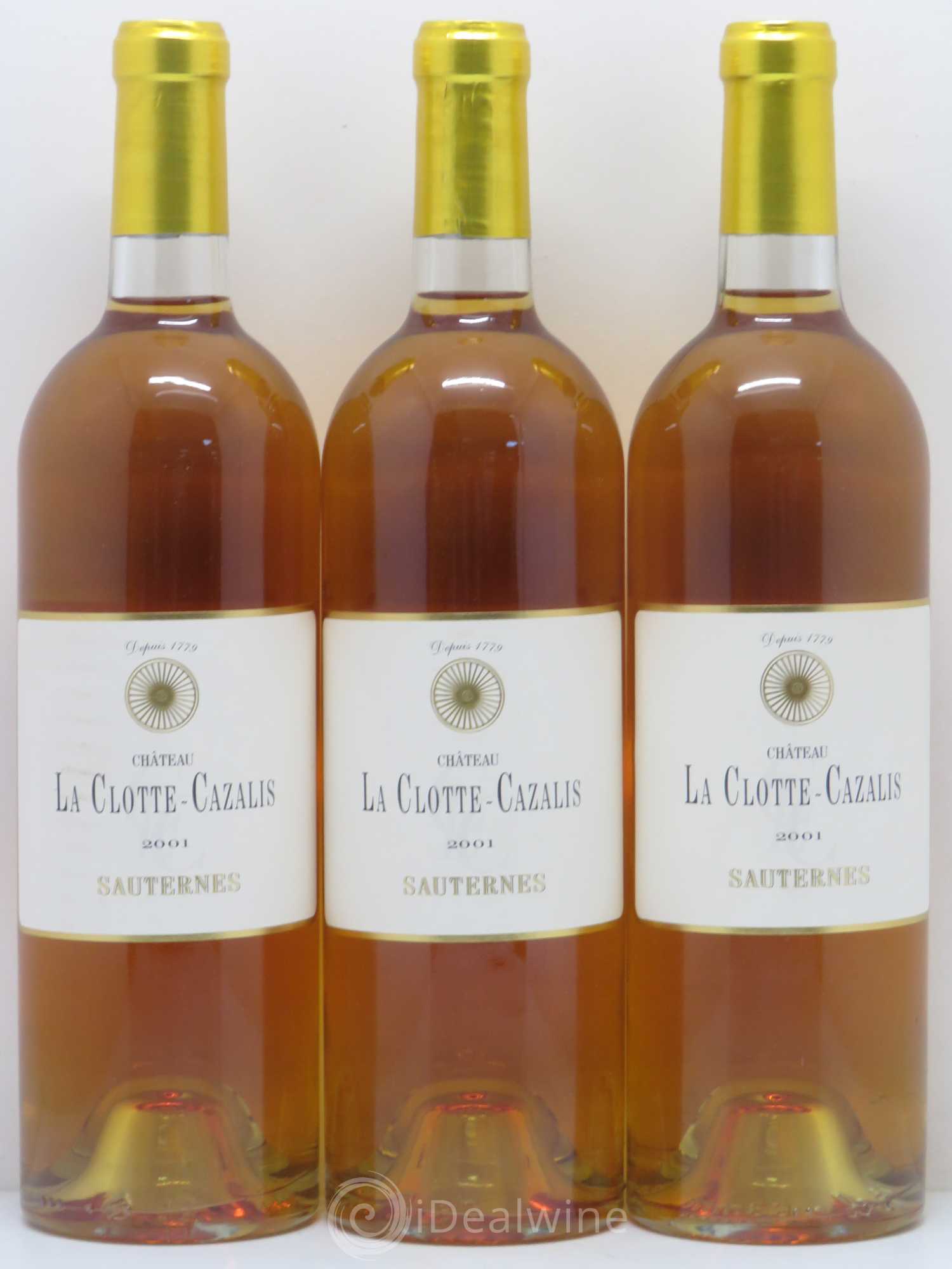 Bordeaux Château La Clotte Cazalis 2001 - Posten von 6 Flaschen - 2