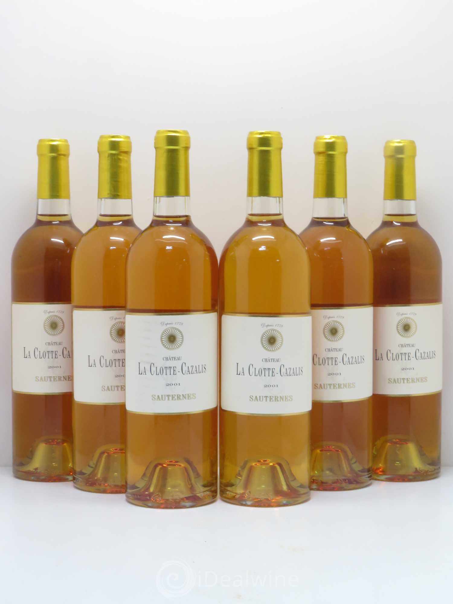 Bordeaux Château La Clotte Cazalis 2001 - Posten von 6 Flaschen - 0