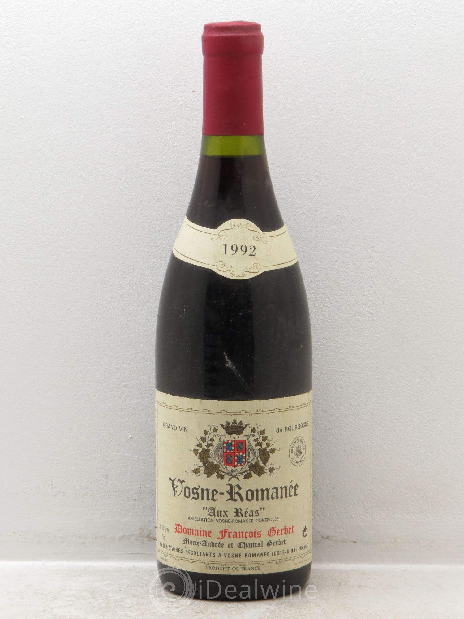 Vosne-Romanée "Aux Réas" F.Gerbet 1992 - Posten von 1 Flasche - 0