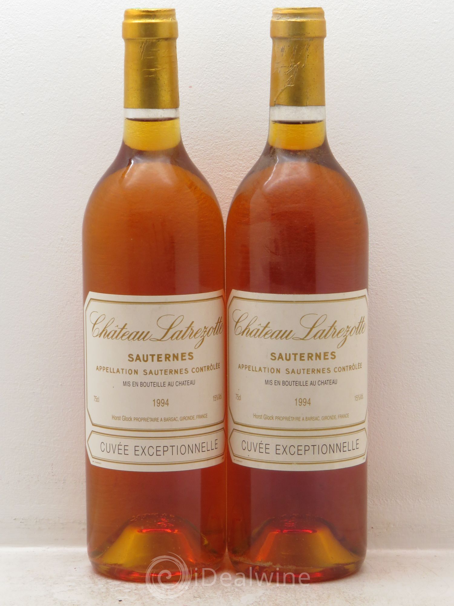Sauternes Château Latrezotte Cuvée Exceptionnelle 1994 - Lotto di 2 bottiglie - 0