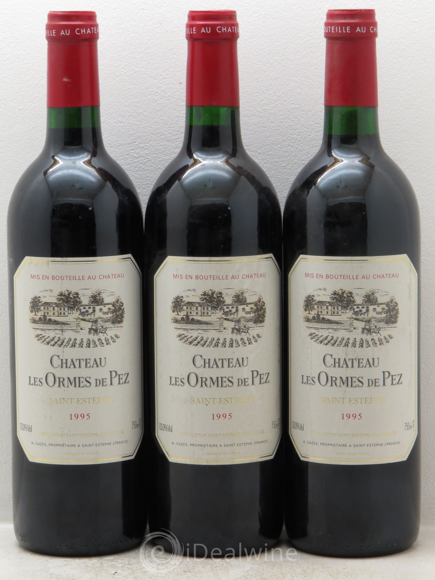Château les Ormes de Pez 1995 - Lot de 3 bouteilles - 0