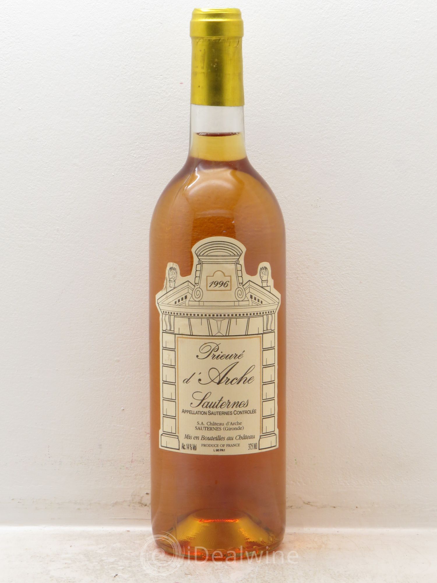 Sauternes Prieuré d'Arche 1996 - Posten von 1 Demi-Flasche - 0