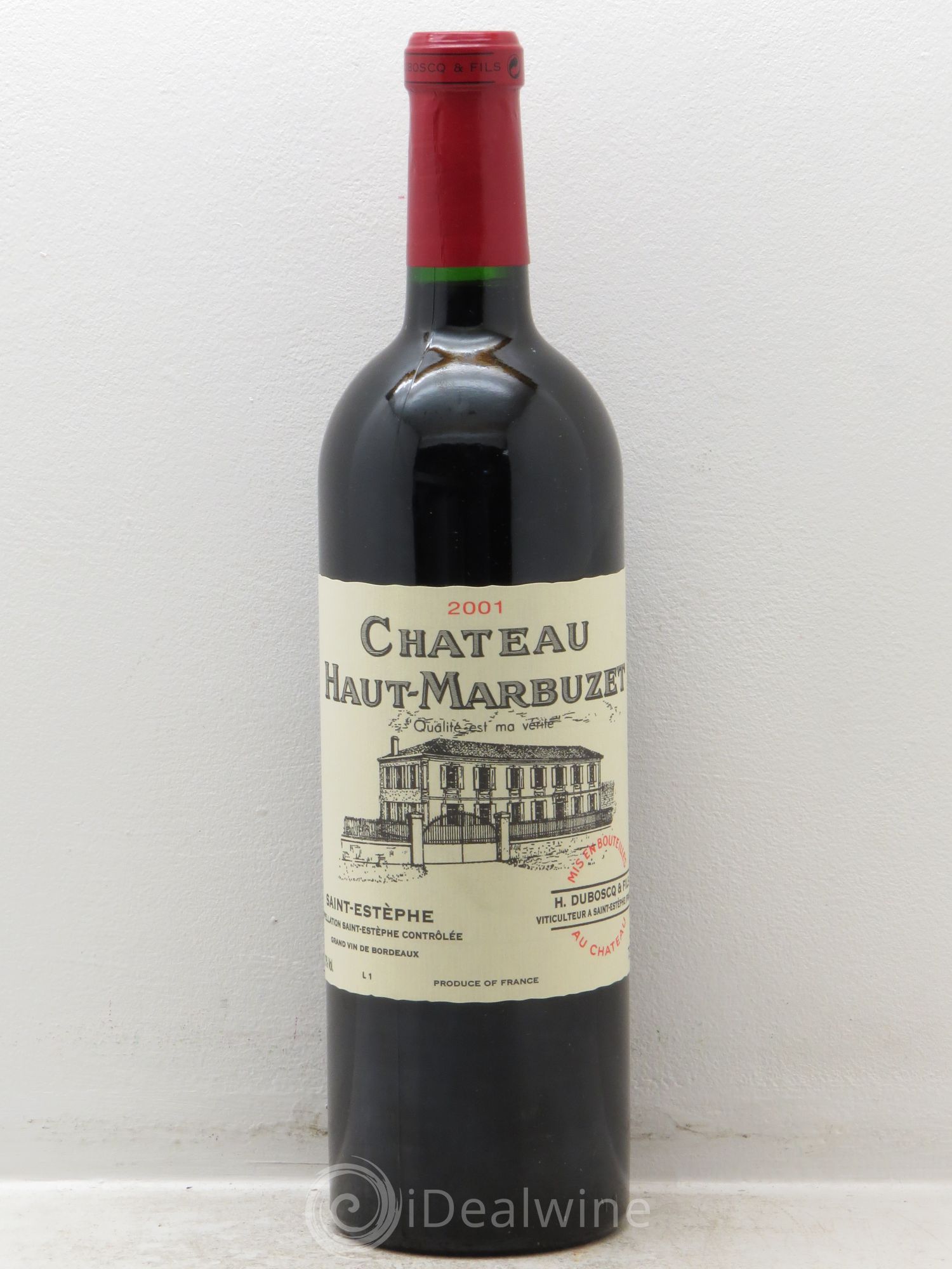 Château Haut Marbuzet 2001 - Lot de 12 bouteilles - 0