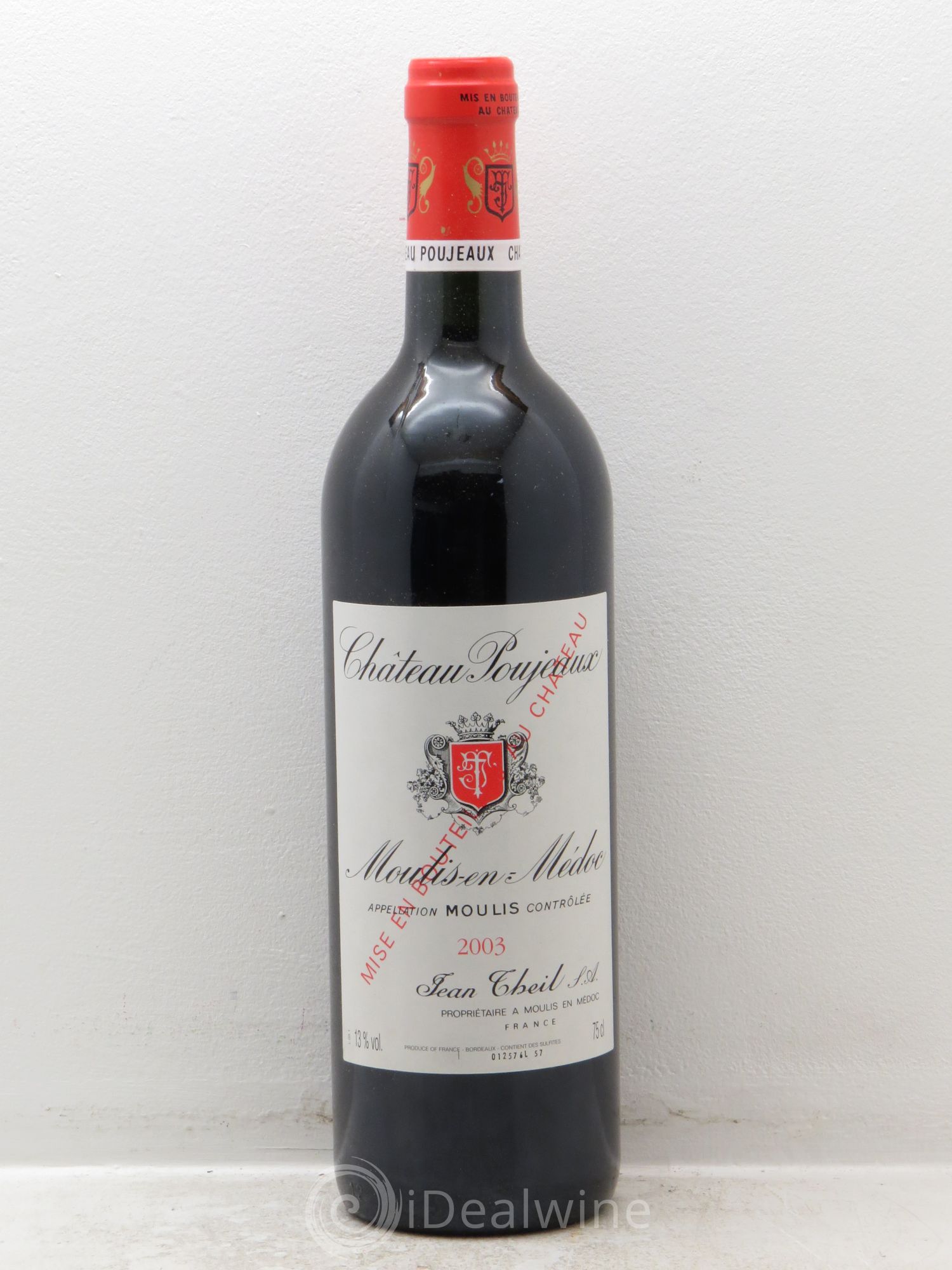 Château Poujeaux 2003 - Lot de 12 bouteilles - 0
