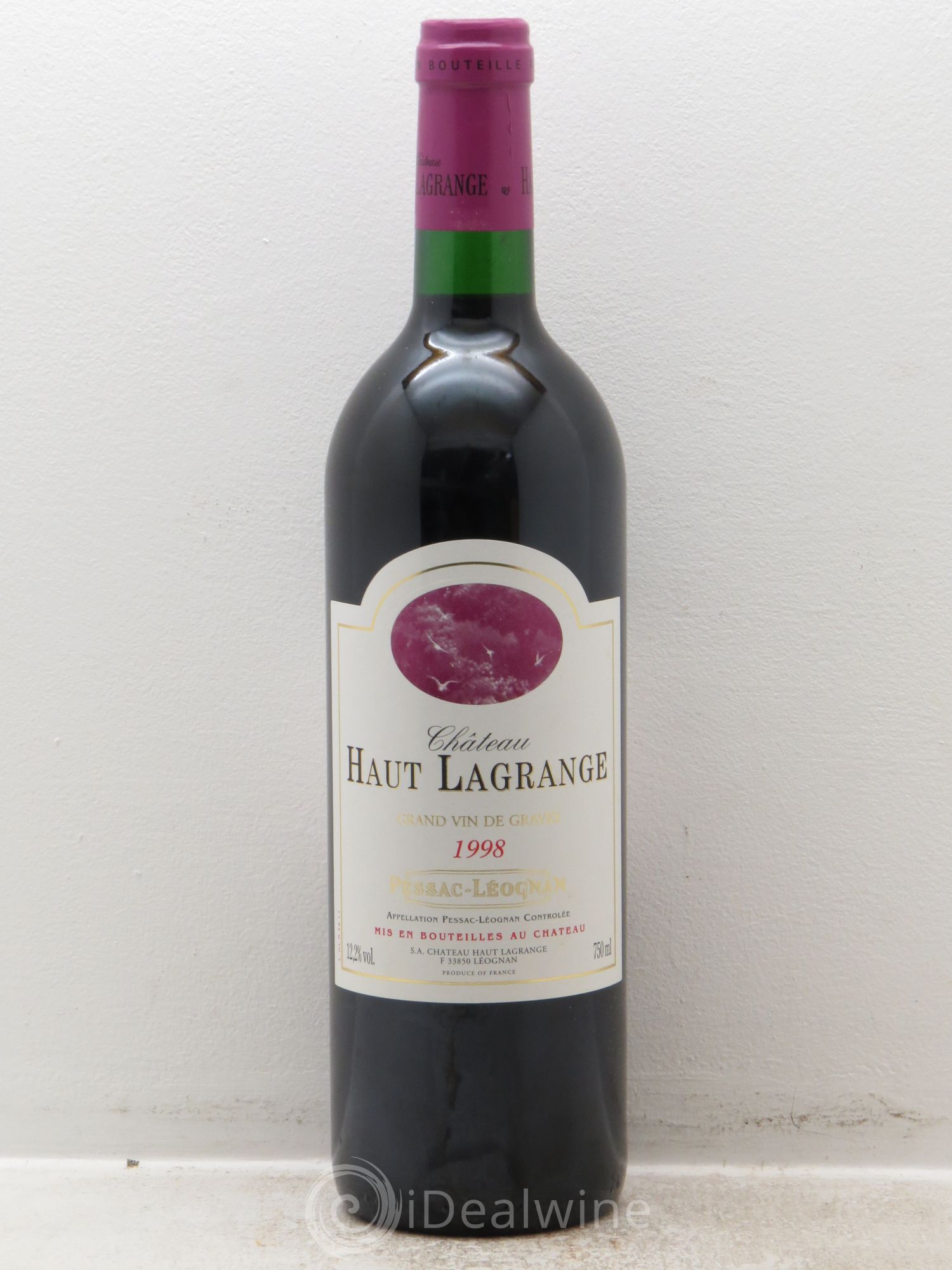 Pessac-Léognan Château Haut Lagrange 1998 - Lot de 6 bouteilles - 0