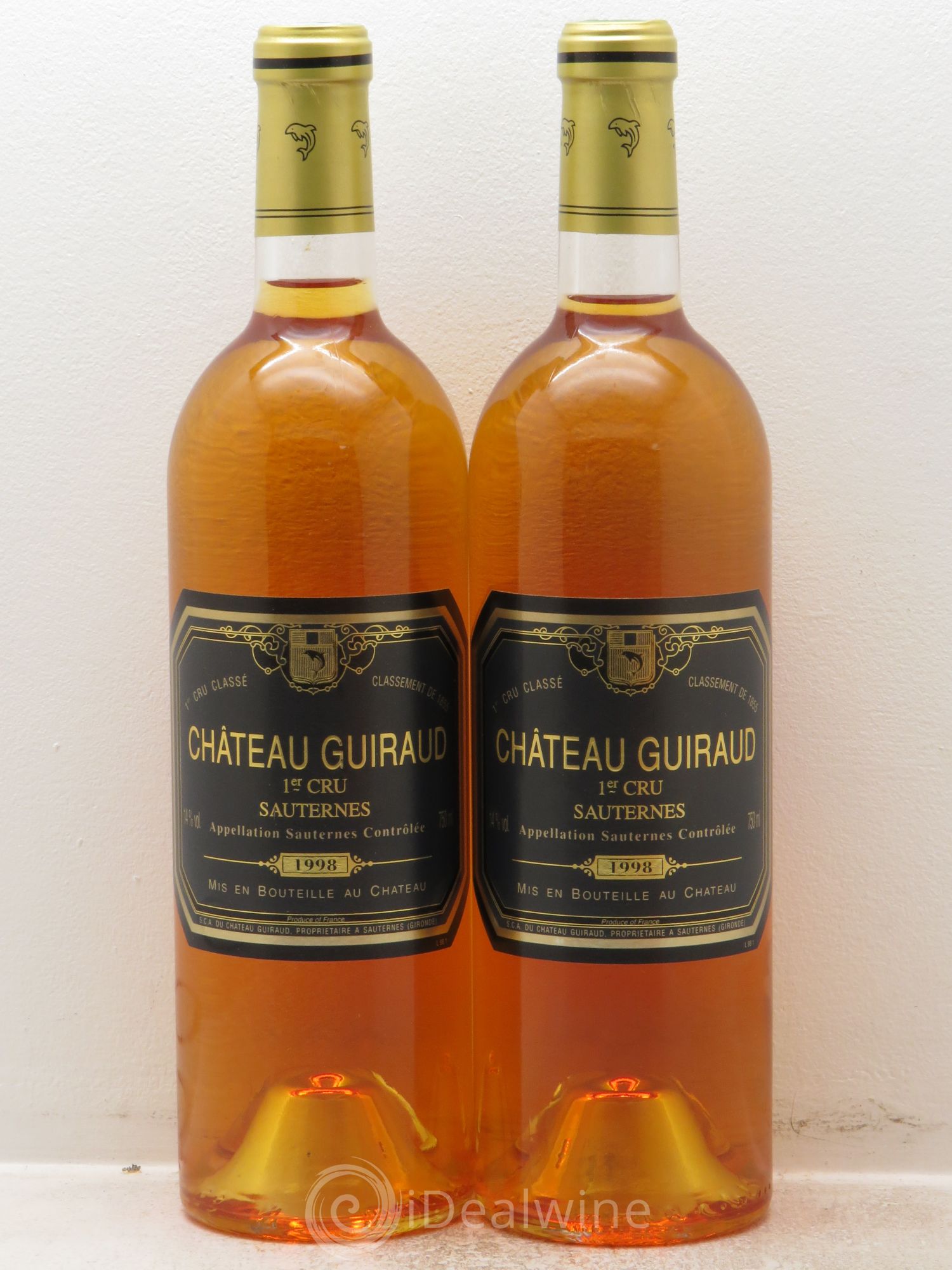 Château Guiraud 1er Grand Cru Classé 1998 - Lotto di 2 bottiglie - 0