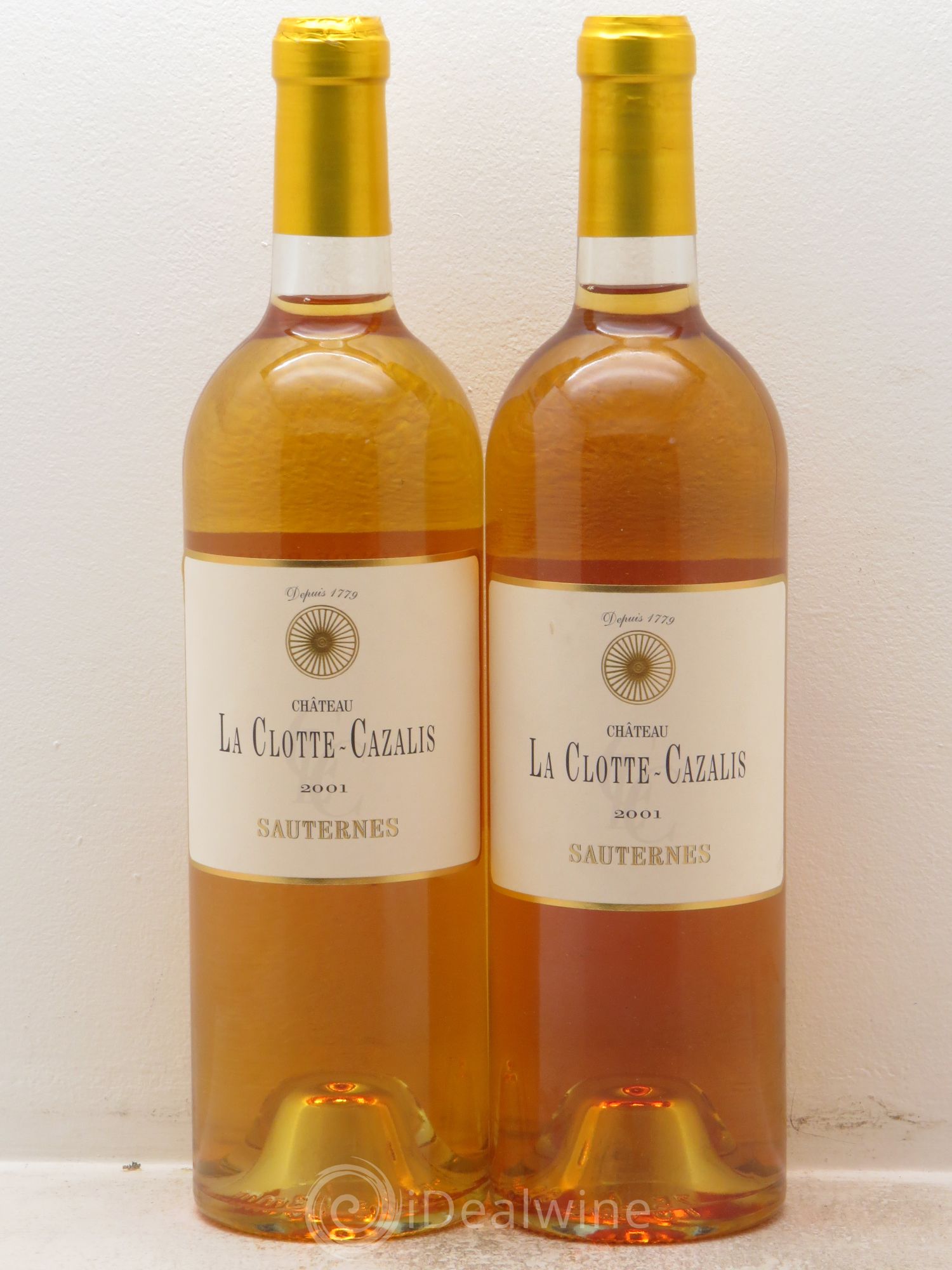 Château La Clotte-Cazalis 2001 - Lotto di 2 bottiglie - 0
