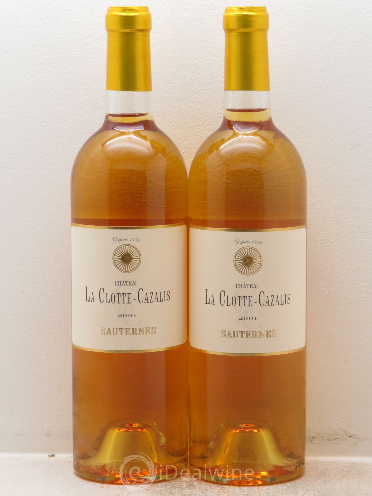 Château La Clotte-Cazalis 2001 - Lot de 2 bouteilles - 0