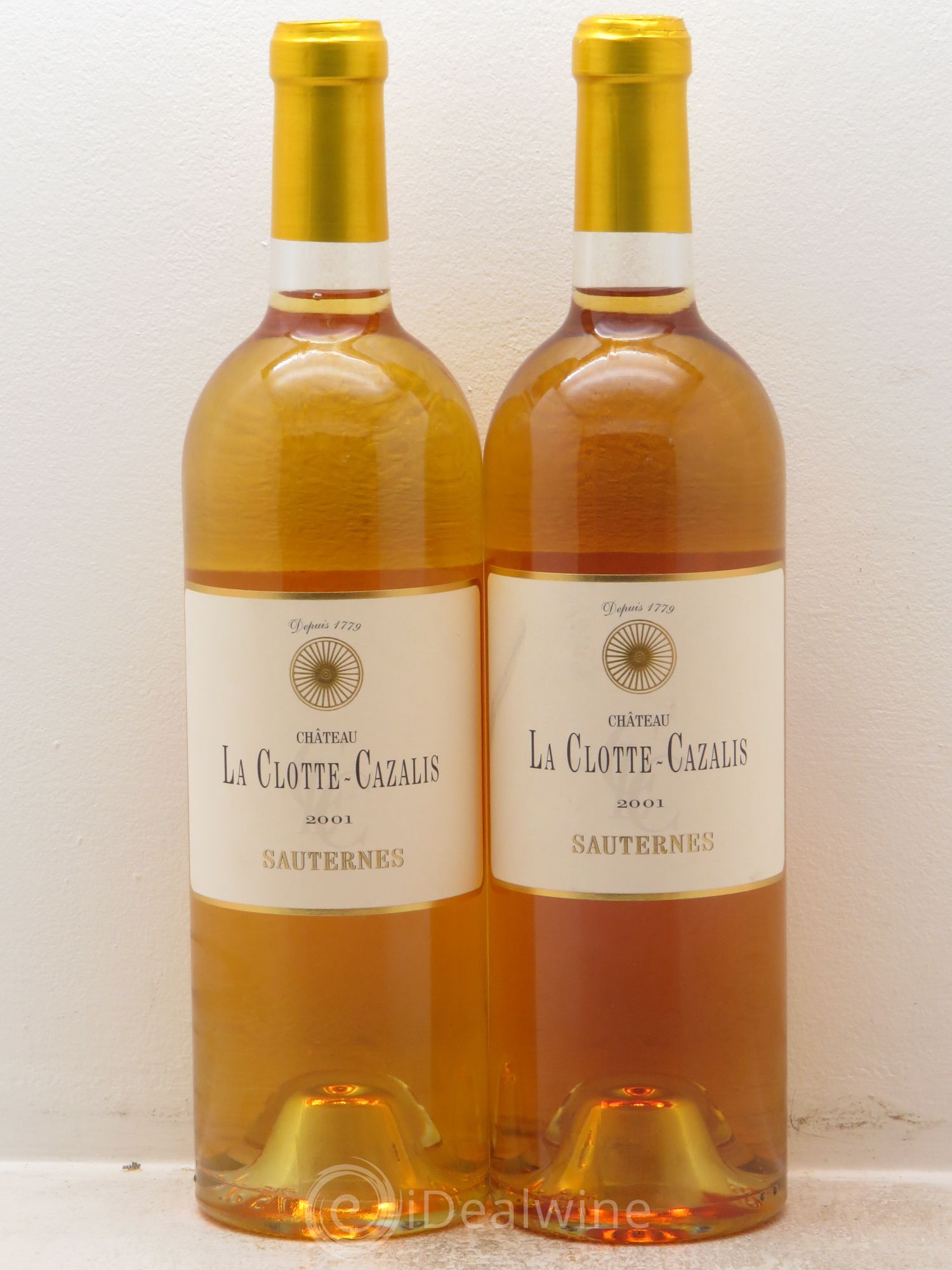 Château La Clotte-Cazalis 2001 - Lotto di 2 bottiglie - 0