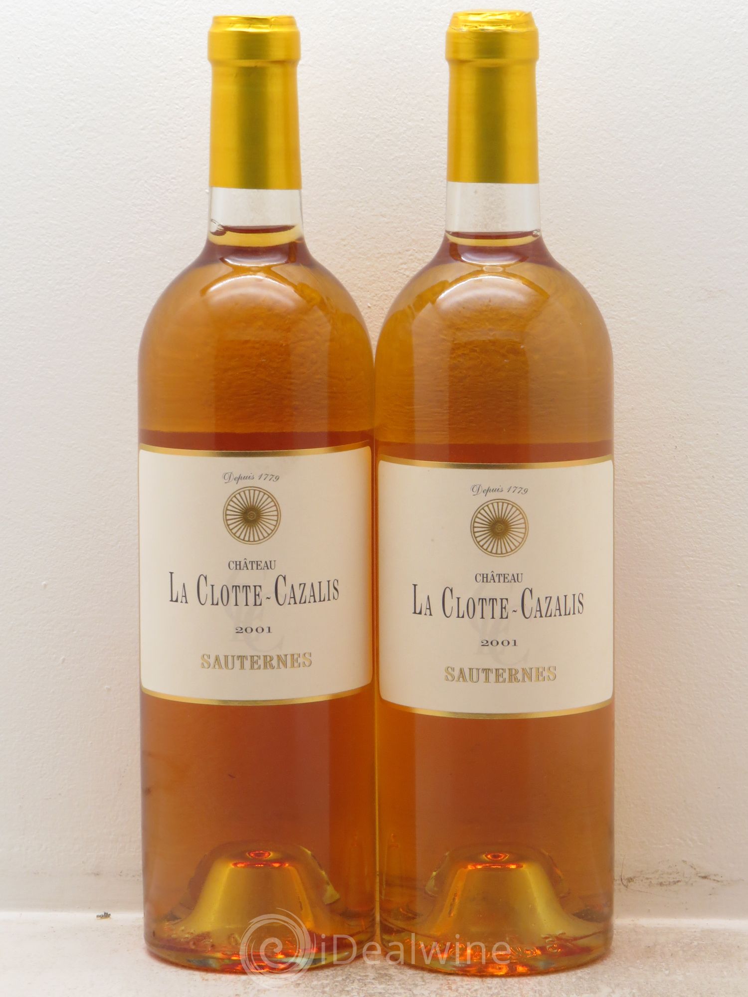 Château La Clotte-Cazalis 2001 - Lotto di 2 bottiglie - 0
