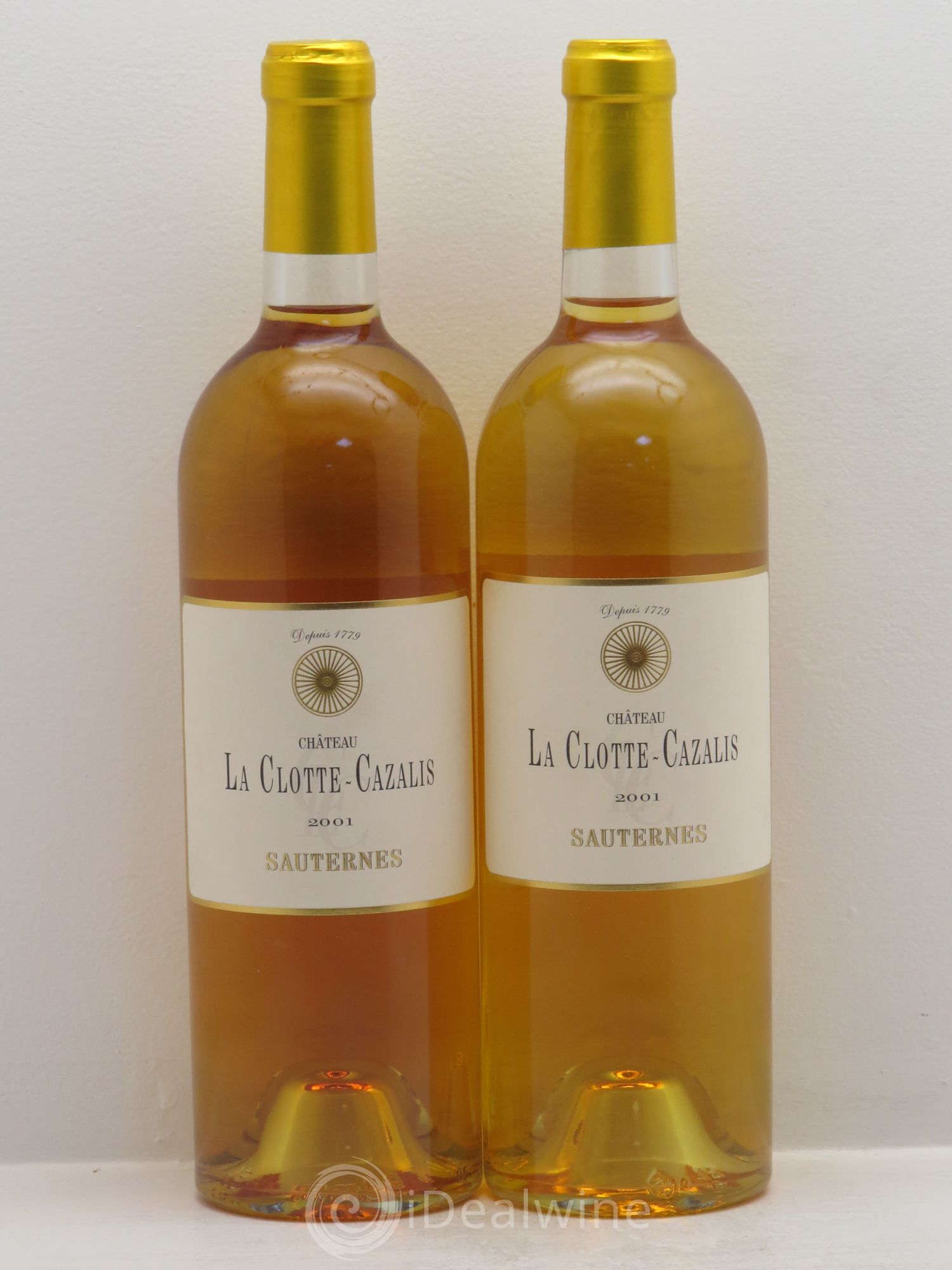 Château La Clotte-Cazalis 2001 - Lotto di 2 bottiglie - 0