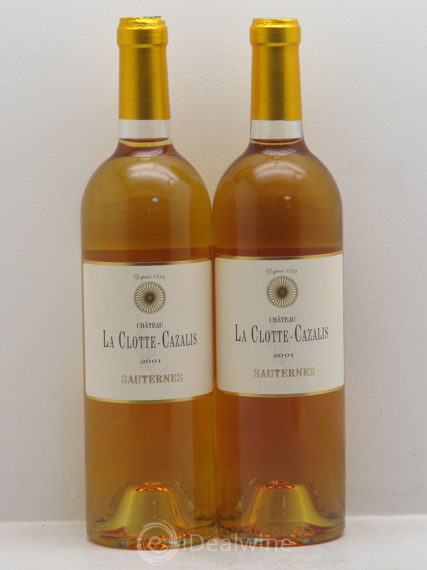 Château La Clotte-Cazalis 2001 - Lotto di 2 bottiglie - 0