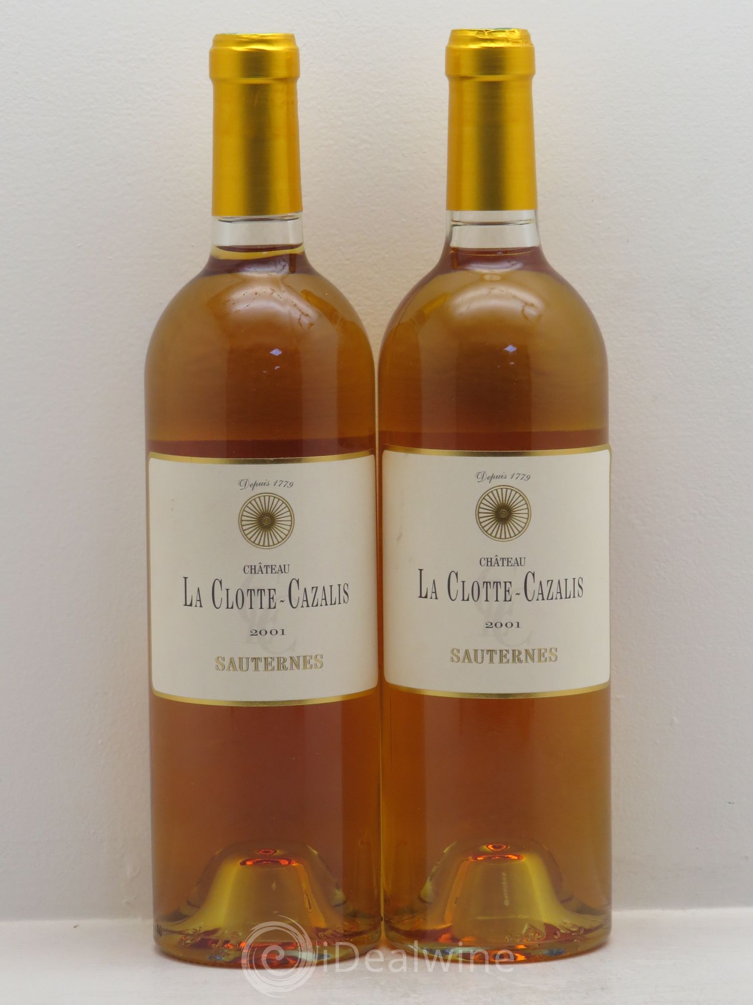 Château La Clotte-Cazalis 2001 - Lotto di 2 bottiglie - 0