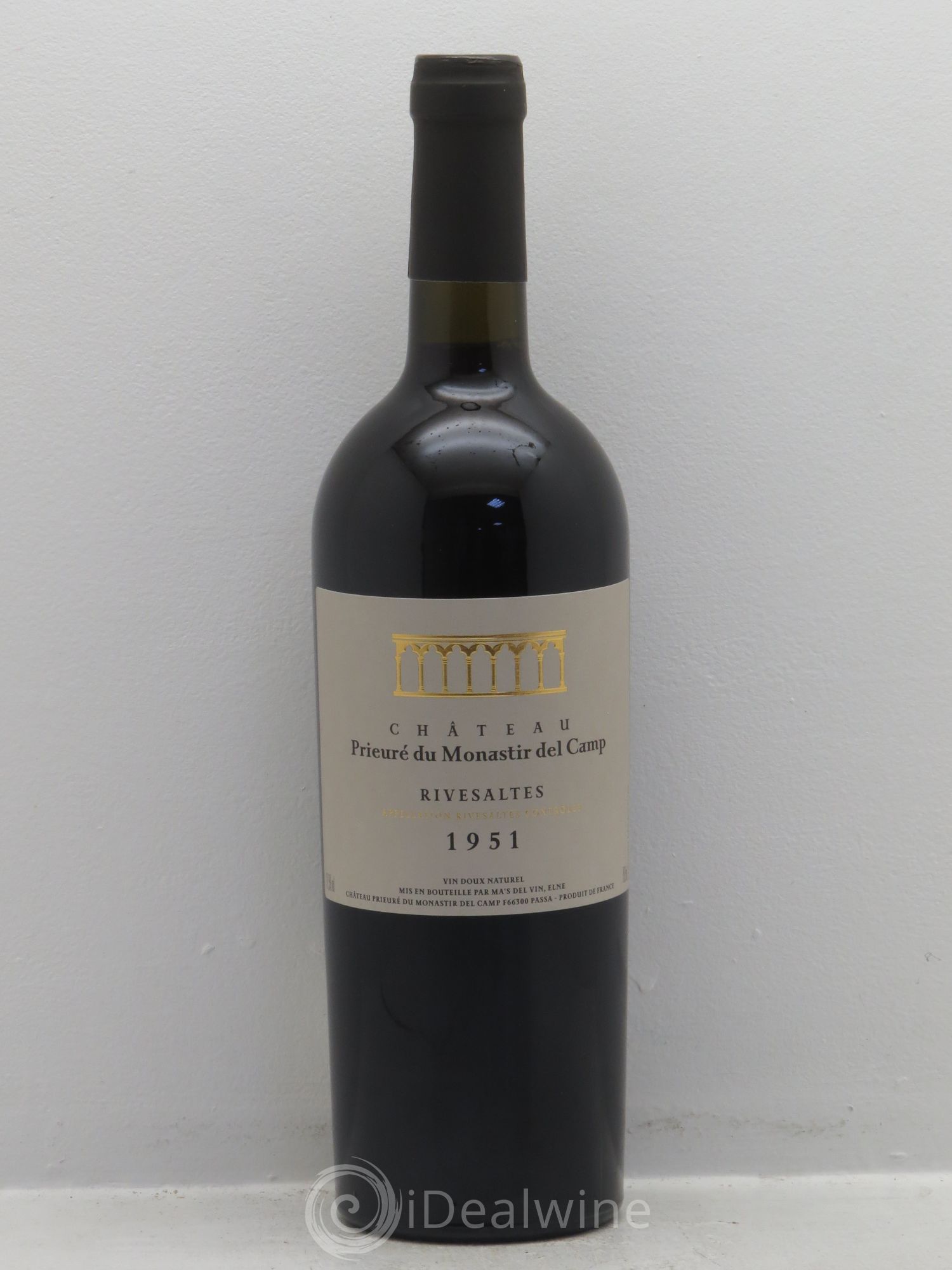 Rivesaltes Château Prieuré du Monastir del Camp 1951 - Lot de 1 bouteille - 0