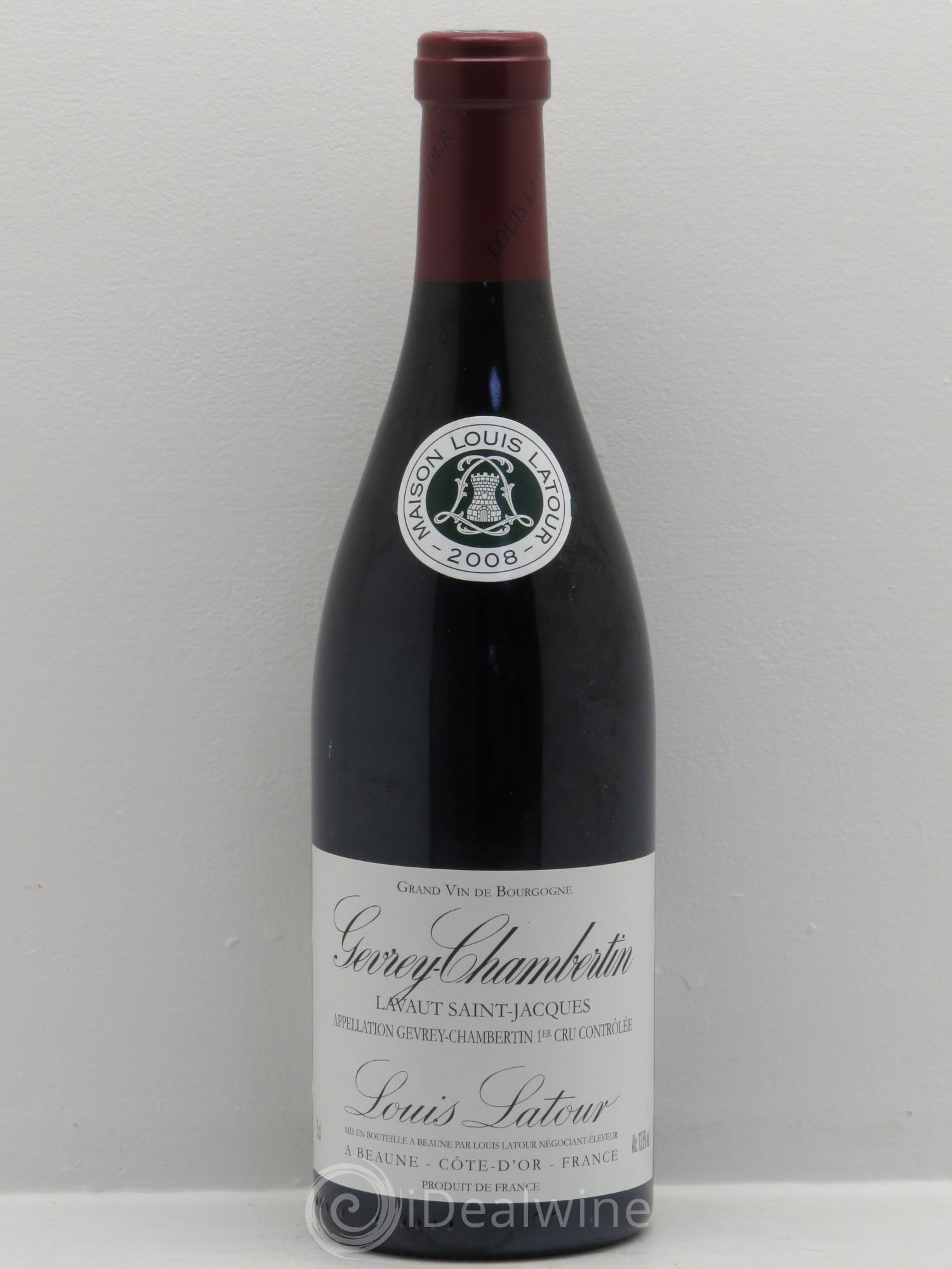 Gevrey-Chambertin 1er Cru Lavaux Saint Jacques Louis Latour 2008 - Lot de 1 bouteille - 0