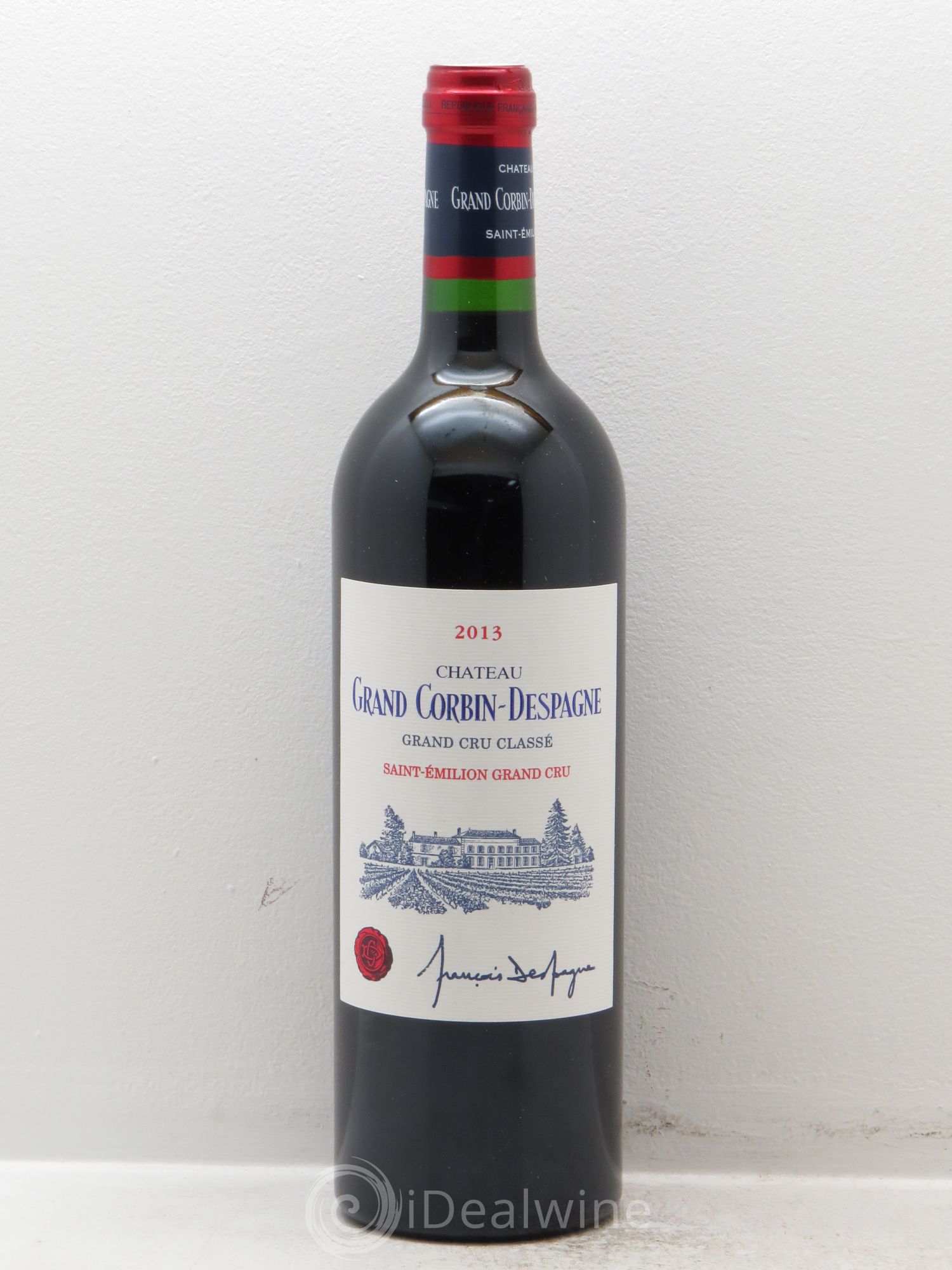 Château Grand Corbin Despagne Grand Cru Classé 2013 - Lot de 1 bouteille - 0