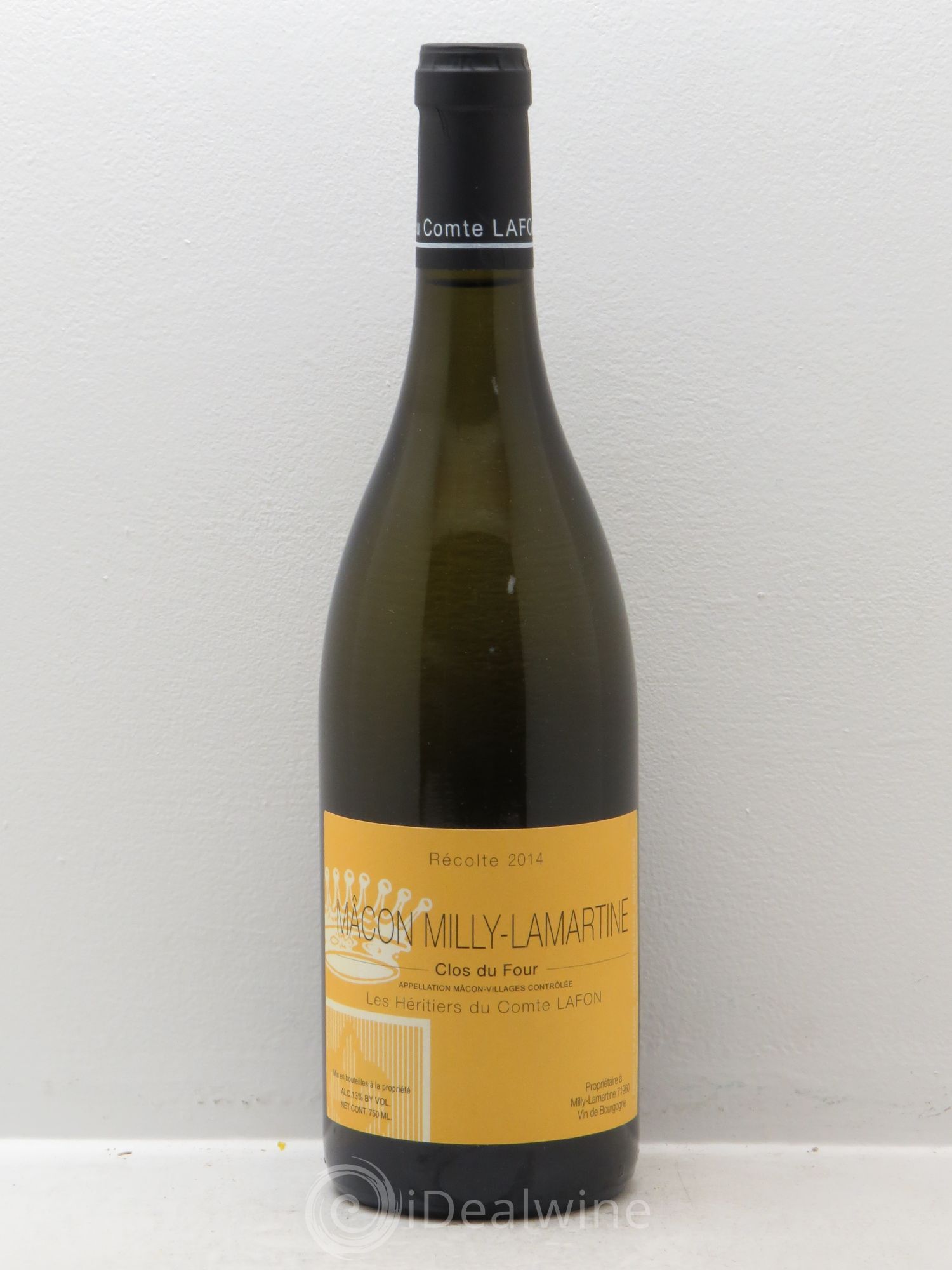 Mâcon Milly-Lamartine Clos du Four Héritiers du Comte Lafon (Domaine des) 2014 - Lot de 1 bouteille - 0