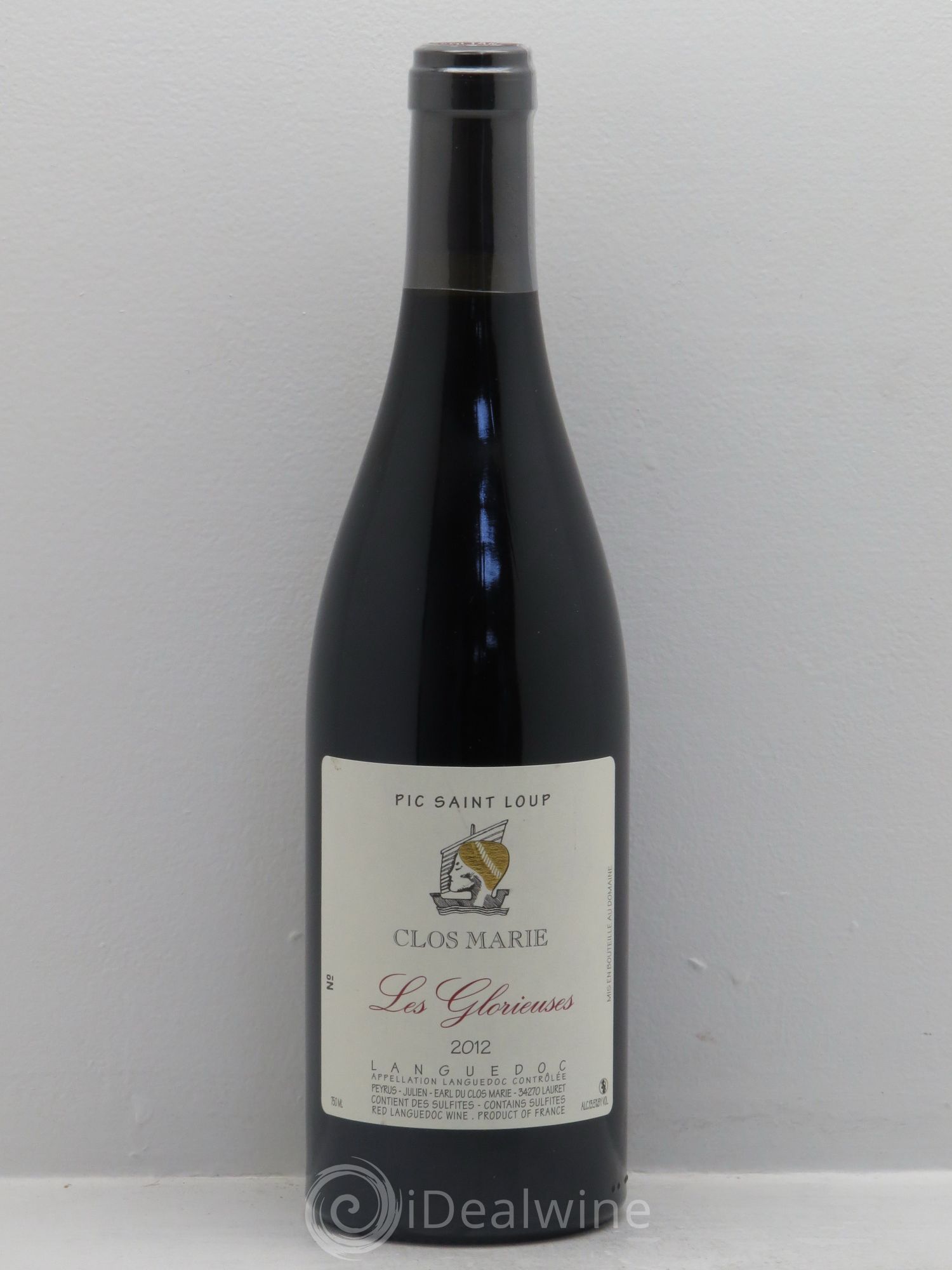 Pic Saint-Loup Clos Marie Les Glorieuses Christophe Peyrus et Françoise Julien 2012 - Lot de 1 bouteille - 0