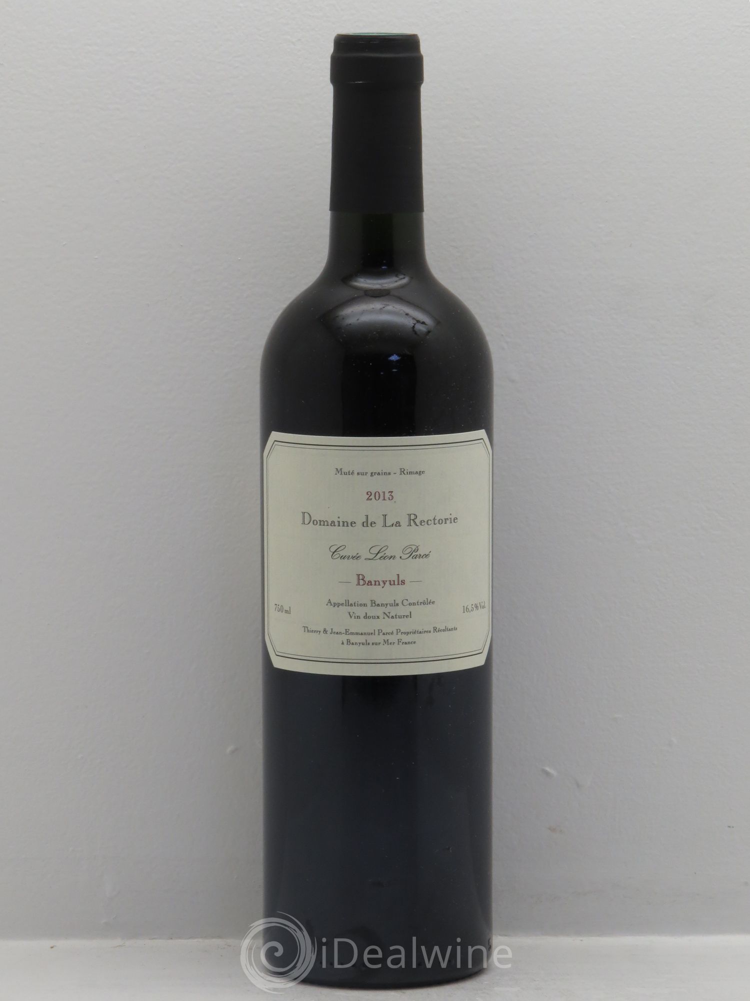 Banyuls La Rectorie (Domaine de) Léon Parcé Thierry et Jean Emmanuel Parcé 2013 - Lot de 1 bouteille - 0