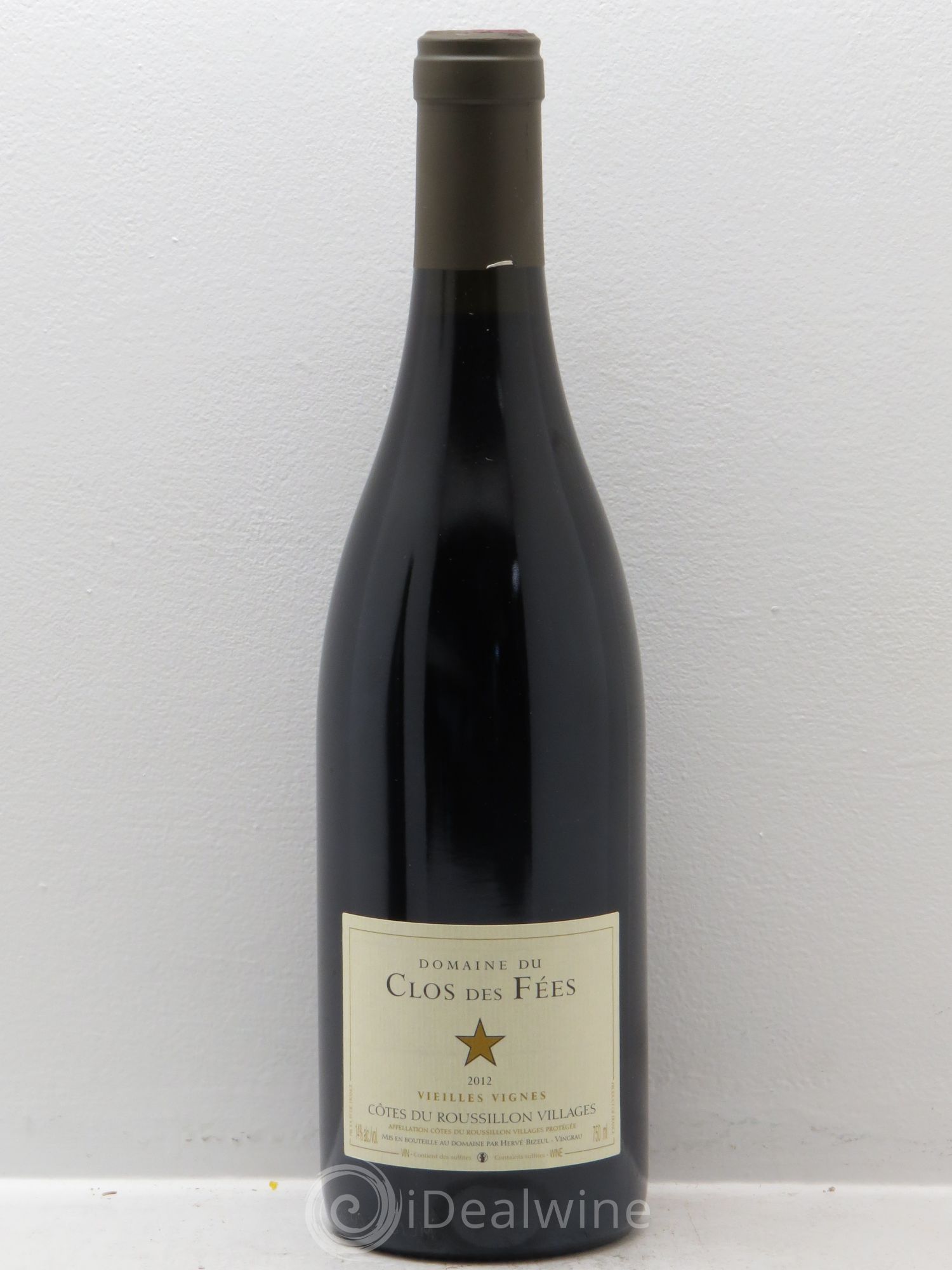 Côtes du Roussillon Villages Clos des Fées Vieilles vignes Hervé Bizeul 2012 - Lot de 1 bouteille - 0