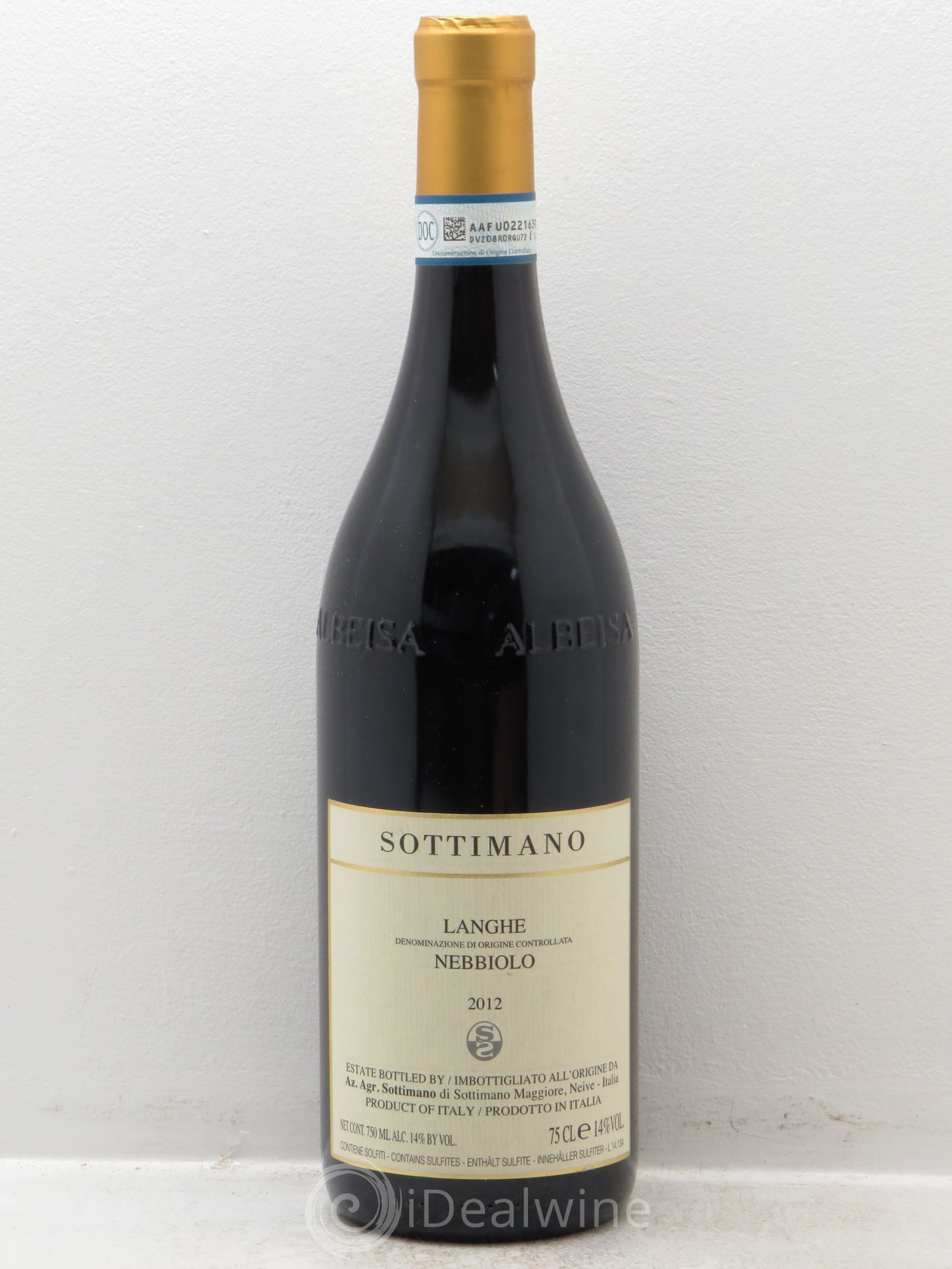 Langhe DOC Nebbiolo Sottimano 2012 - Lot de 1 bouteille - 0